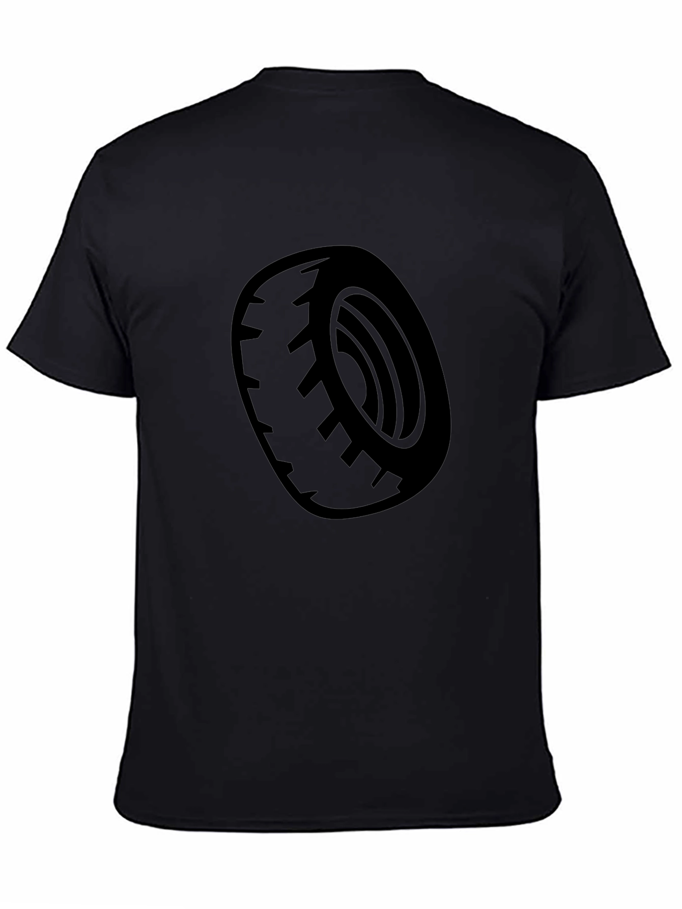 Black Tire Graphic Tee - Casual Style