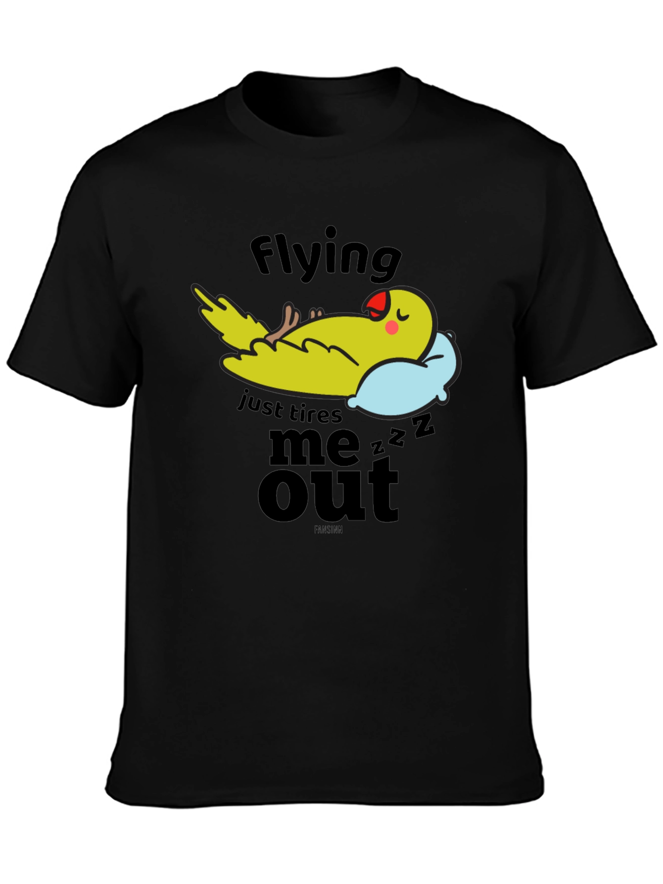 Funny Parrot Nap T-Shirt - Flying Tires Me Out