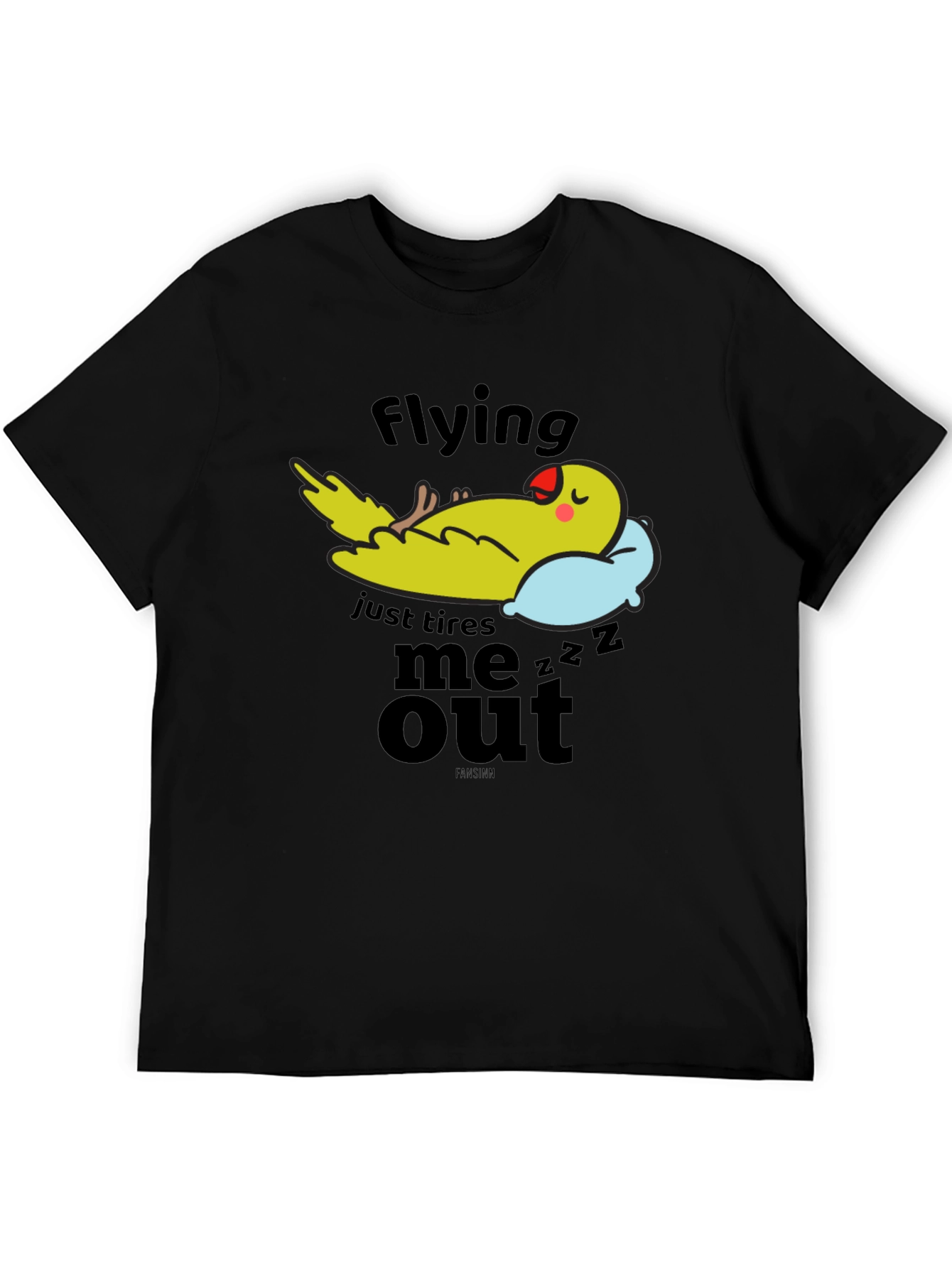 Funny Parrot Nap T-Shirt - Flying Tires Me Out