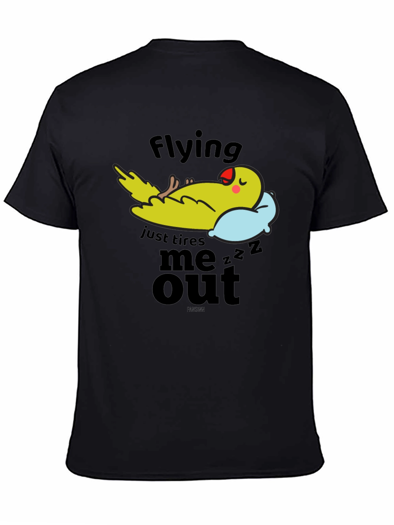 Funny Parrot Nap T-Shirt - Flying Tires Me Out