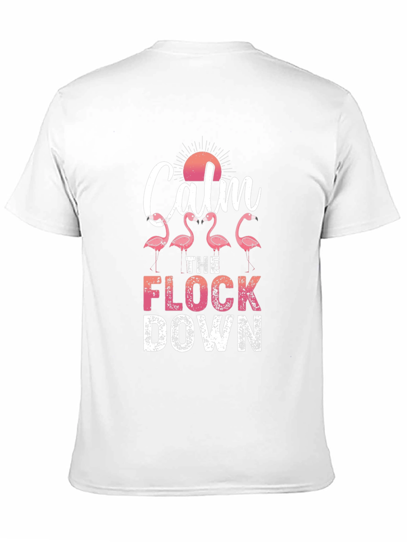 Calm The Flock Down Flamingo Graphic Tee