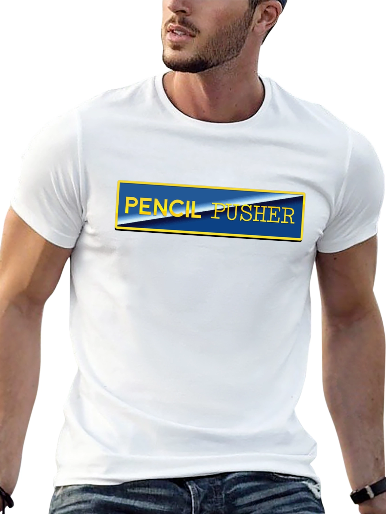 Pencil Pusher Graphic Tee - Black Casual T-Shirt
