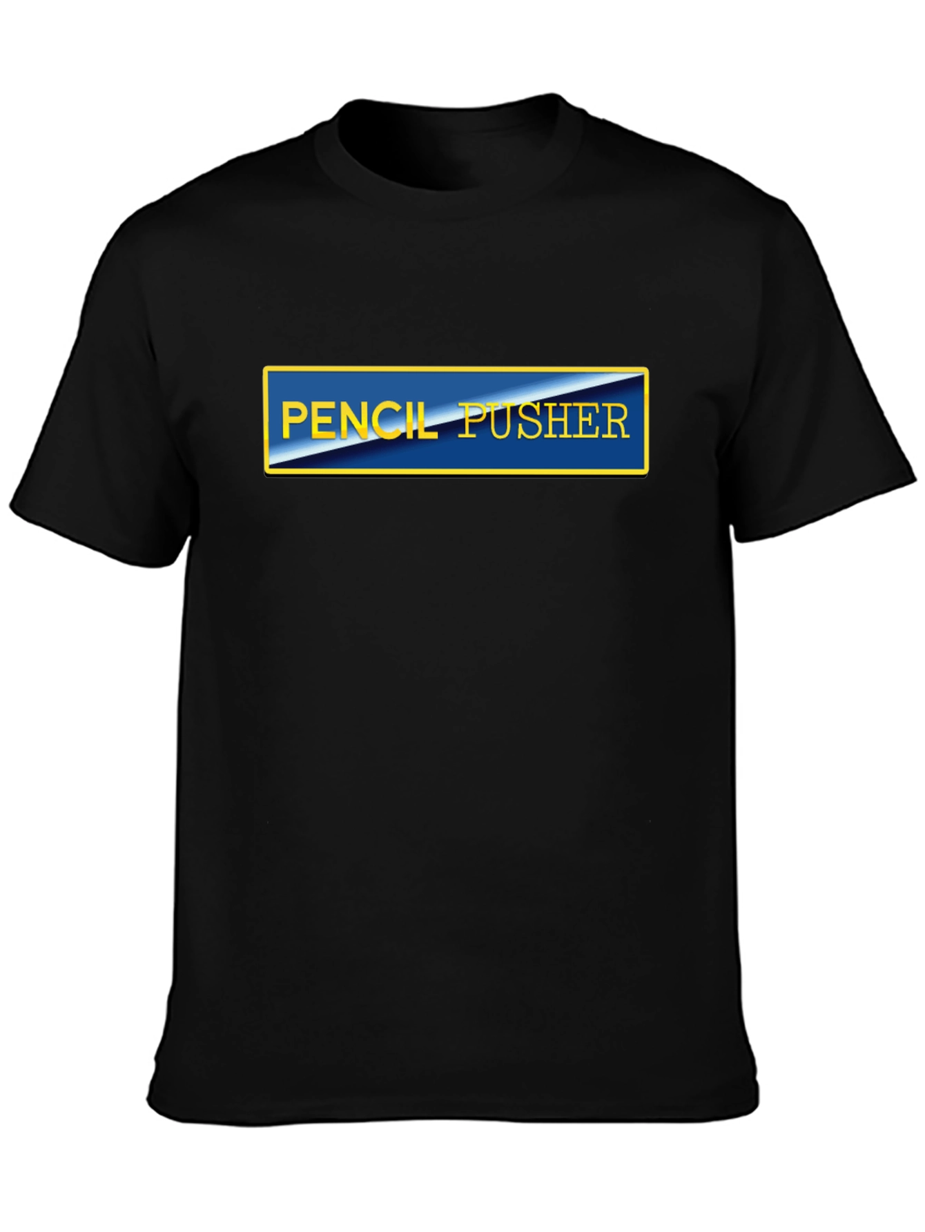 Pencil Pusher Graphic Tee - Black Casual T-Shirt