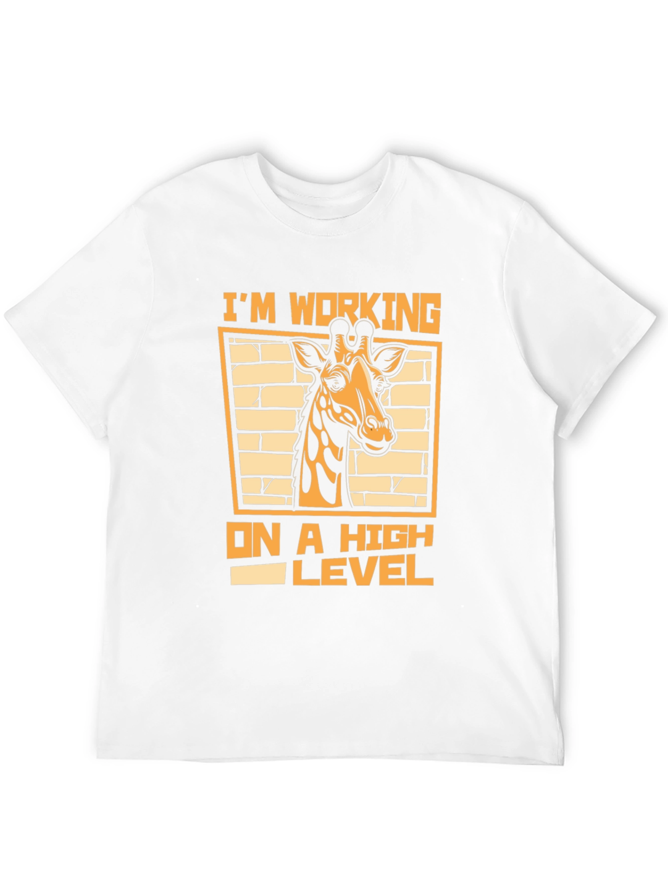 Working On A High Level Giraffe Graphic Tee