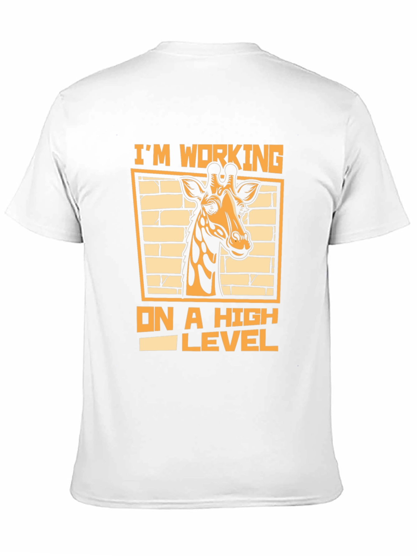 Working On A High Level Giraffe Graphic Tee