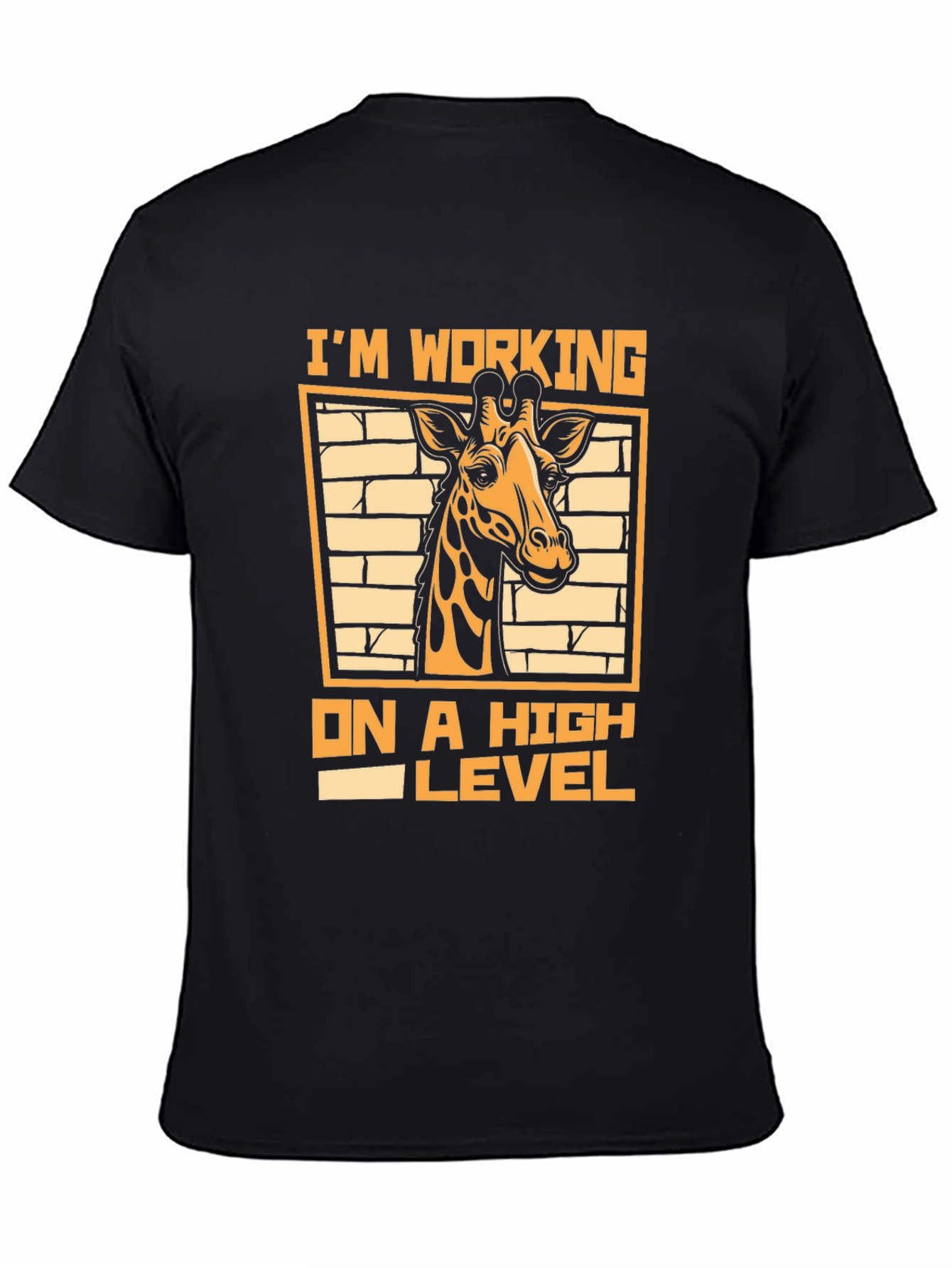 Working On A High Level Giraffe Graphic Tee