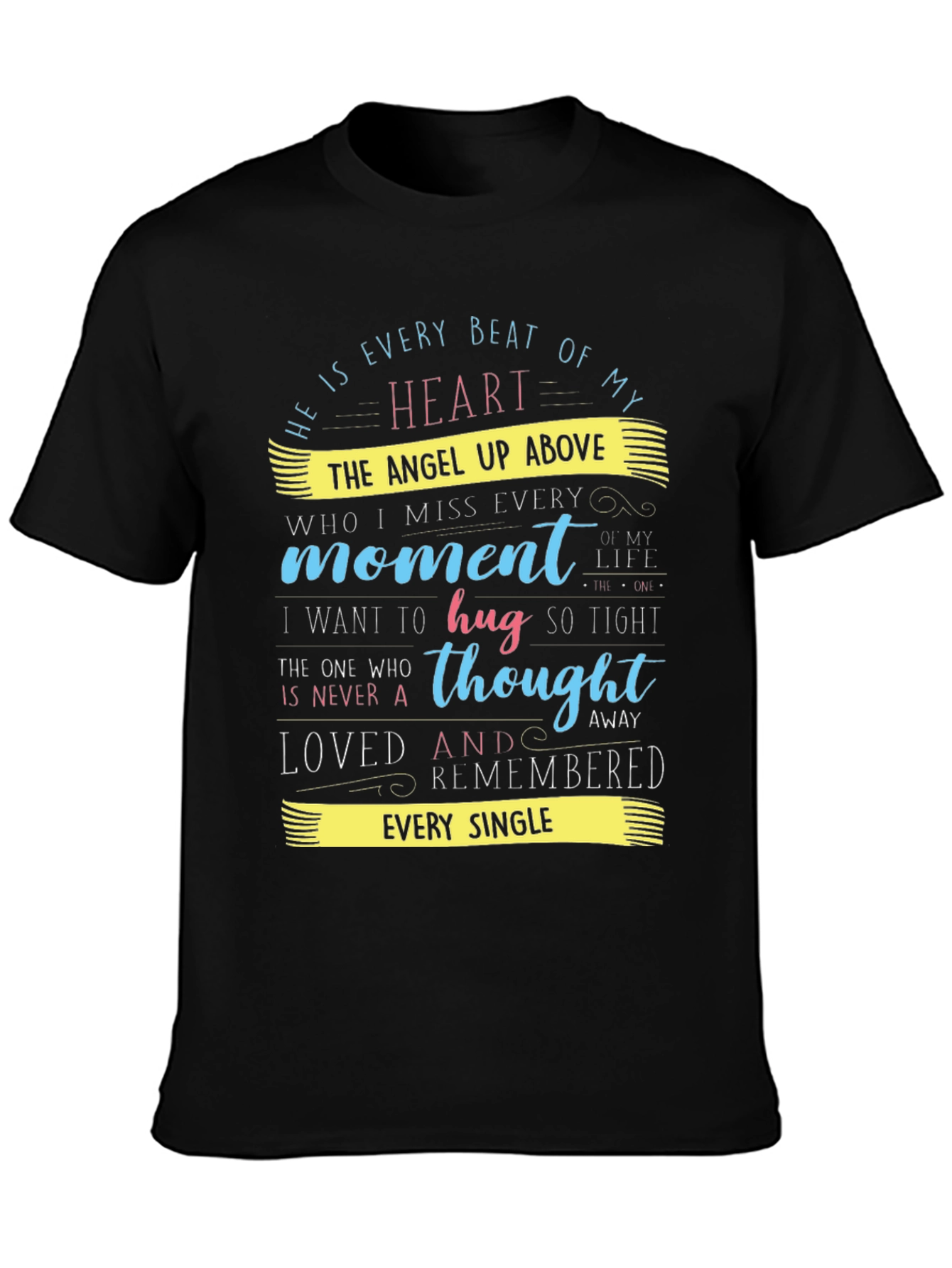 Heartfelt Memorial T-Shirt: Angel Above