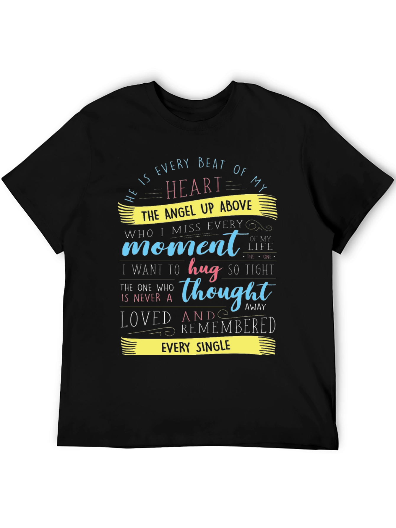 Heartfelt Memorial T-Shirt: Angel Above