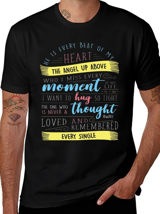 Heartfelt Memorial T-Shirt: Angel Above