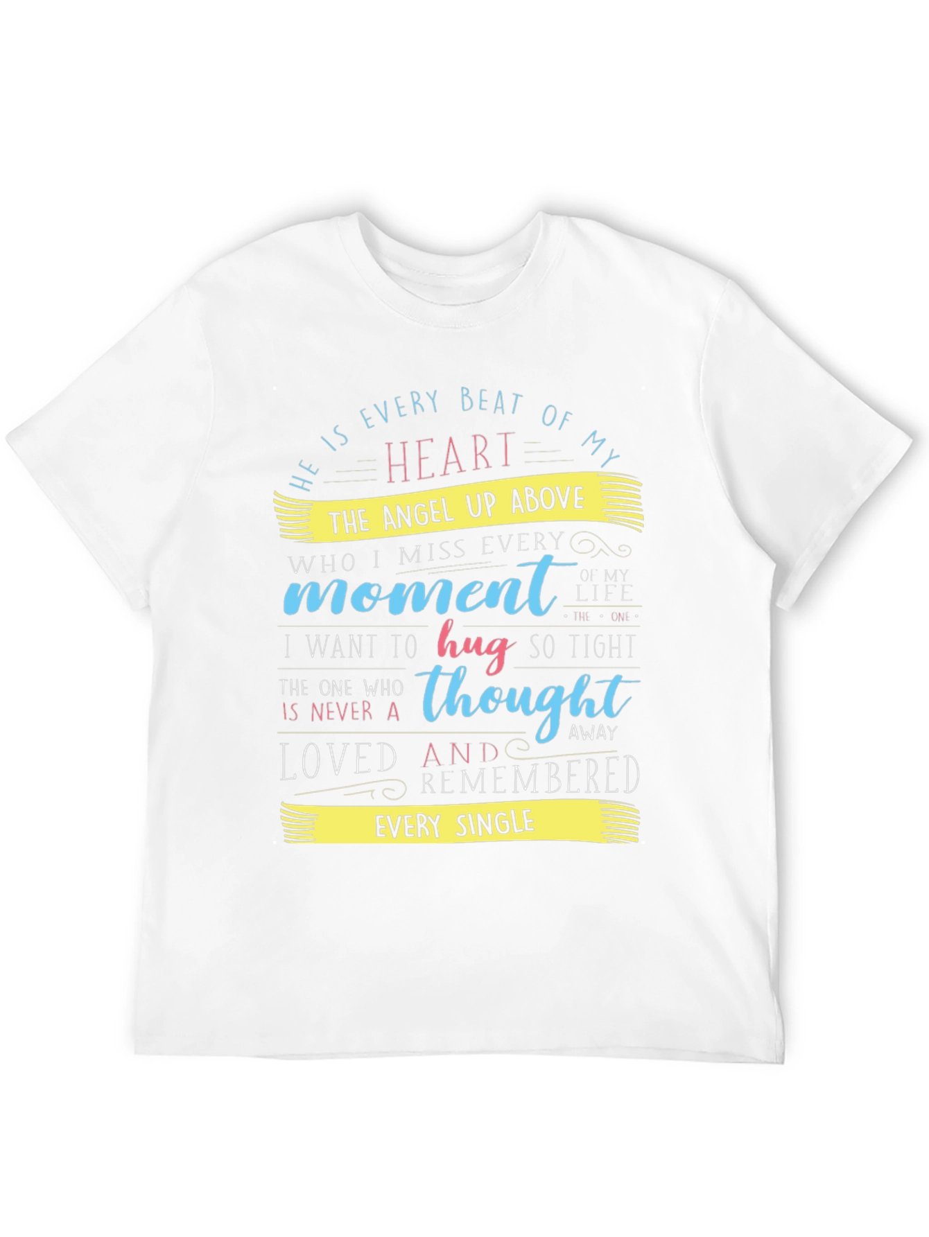 Heartfelt Memorial T-Shirt: Angel Above