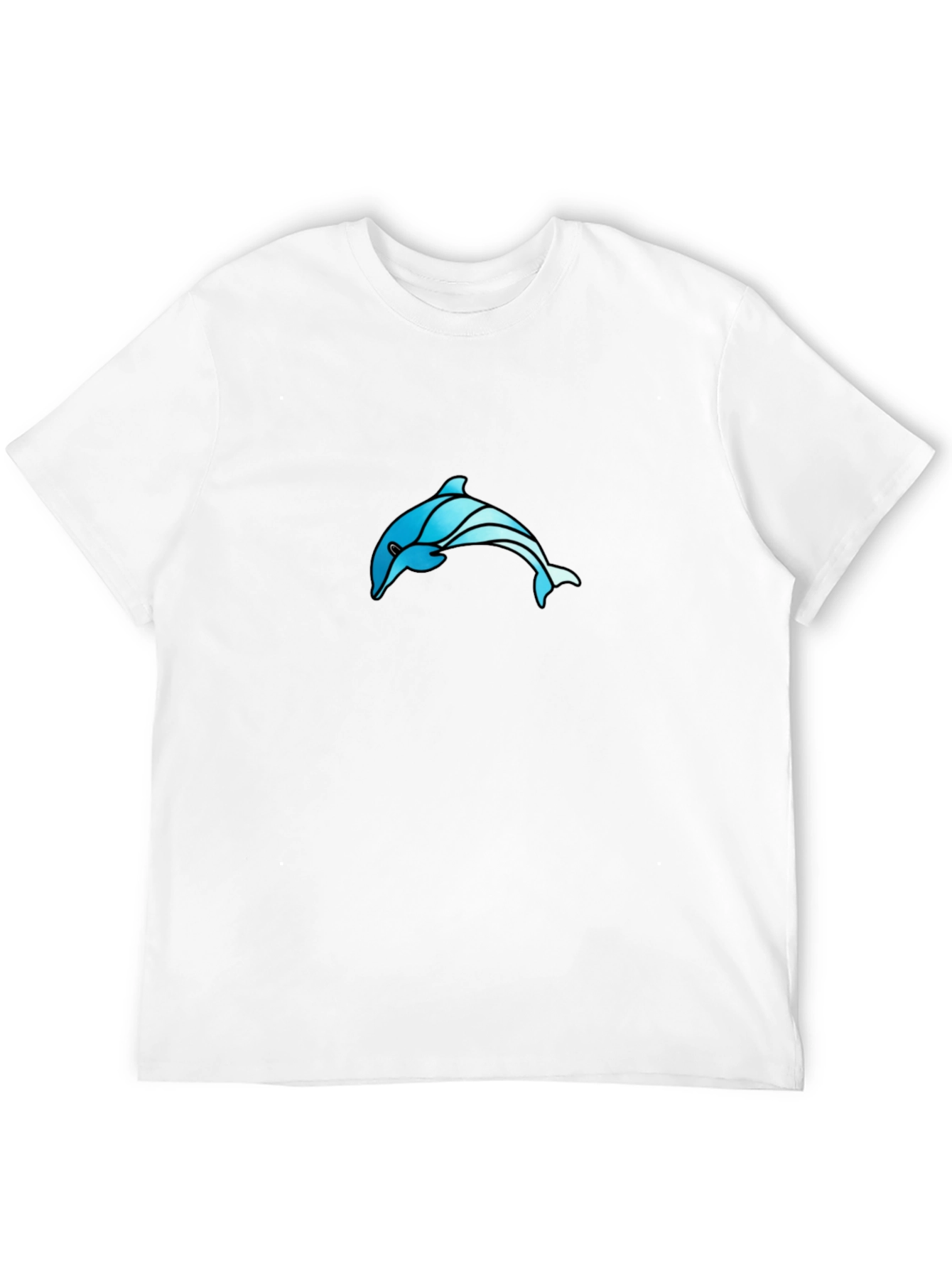 Black Dolphin T-Shirt - Cool Ocean Graphic Tee
