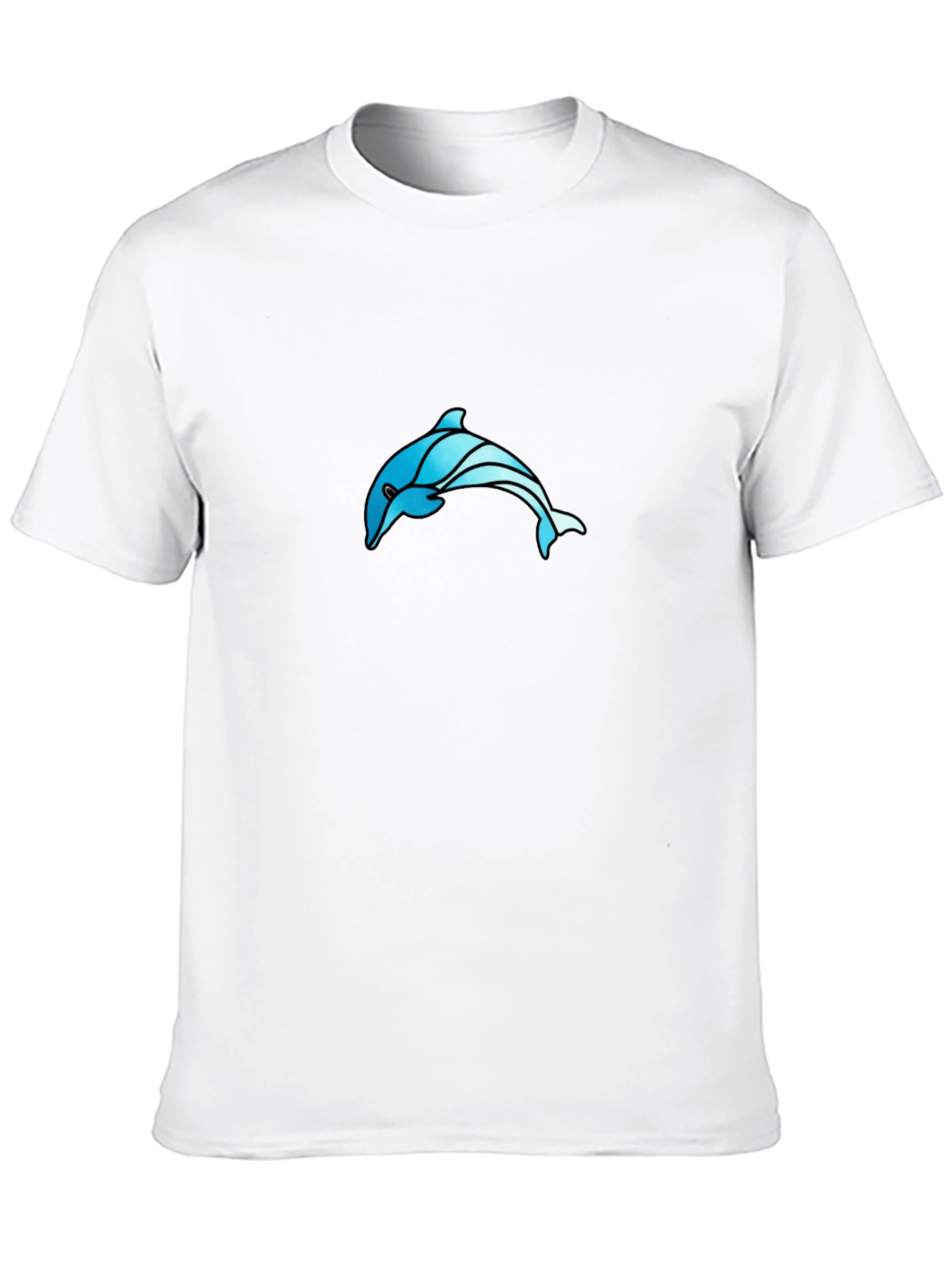 Black Dolphin T-Shirt - Cool Ocean Graphic Tee
