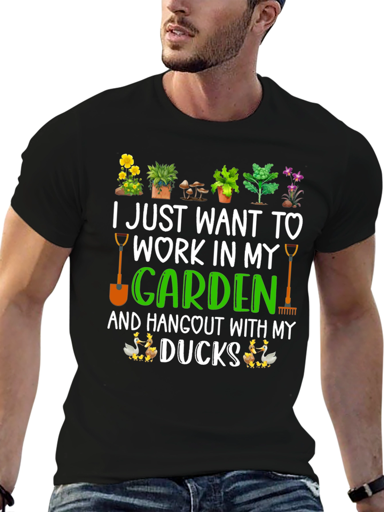 Gardening & Ducks T-Shirt: Work In My Garden!