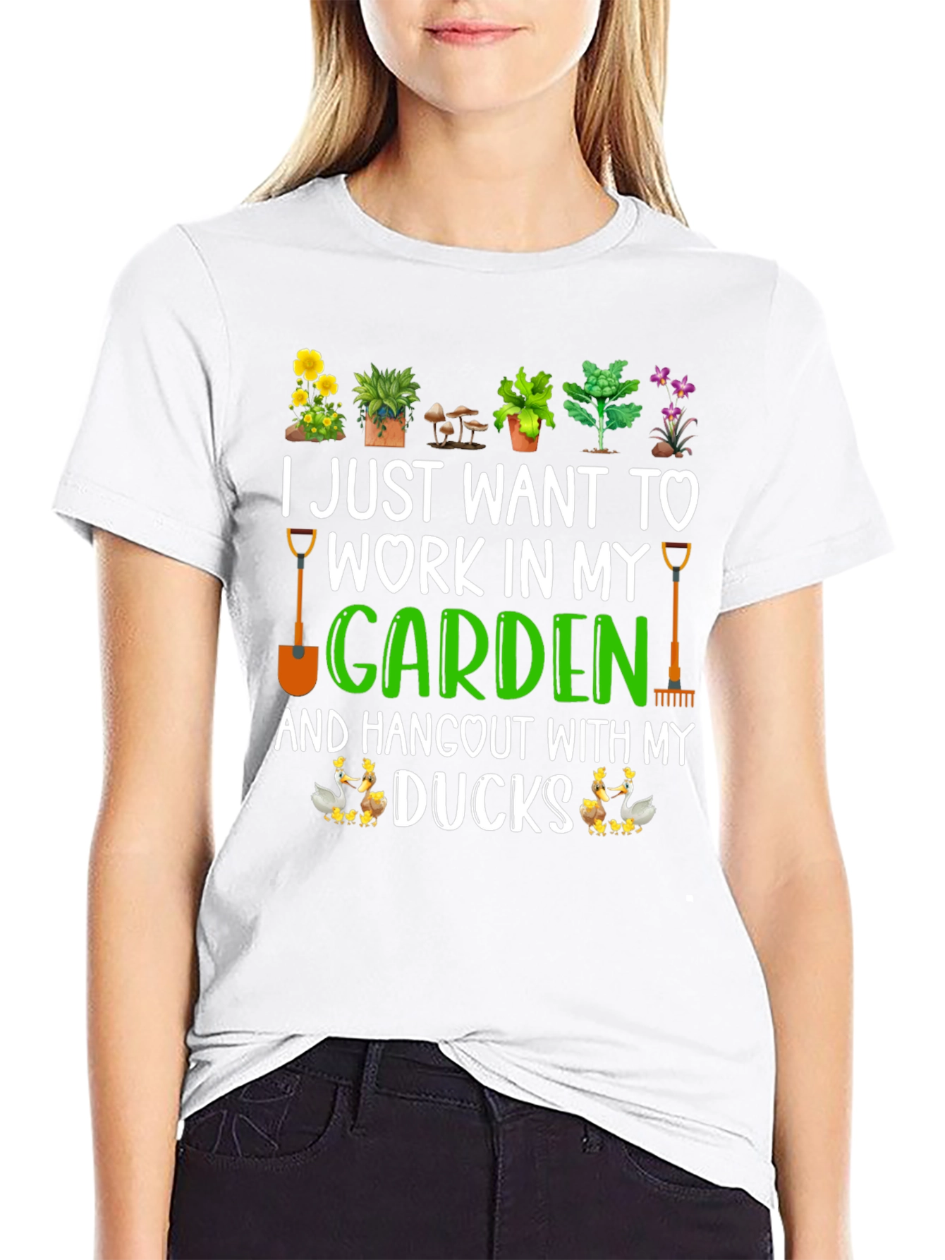 Gardening & Ducks T-Shirt: Work In My Garden!