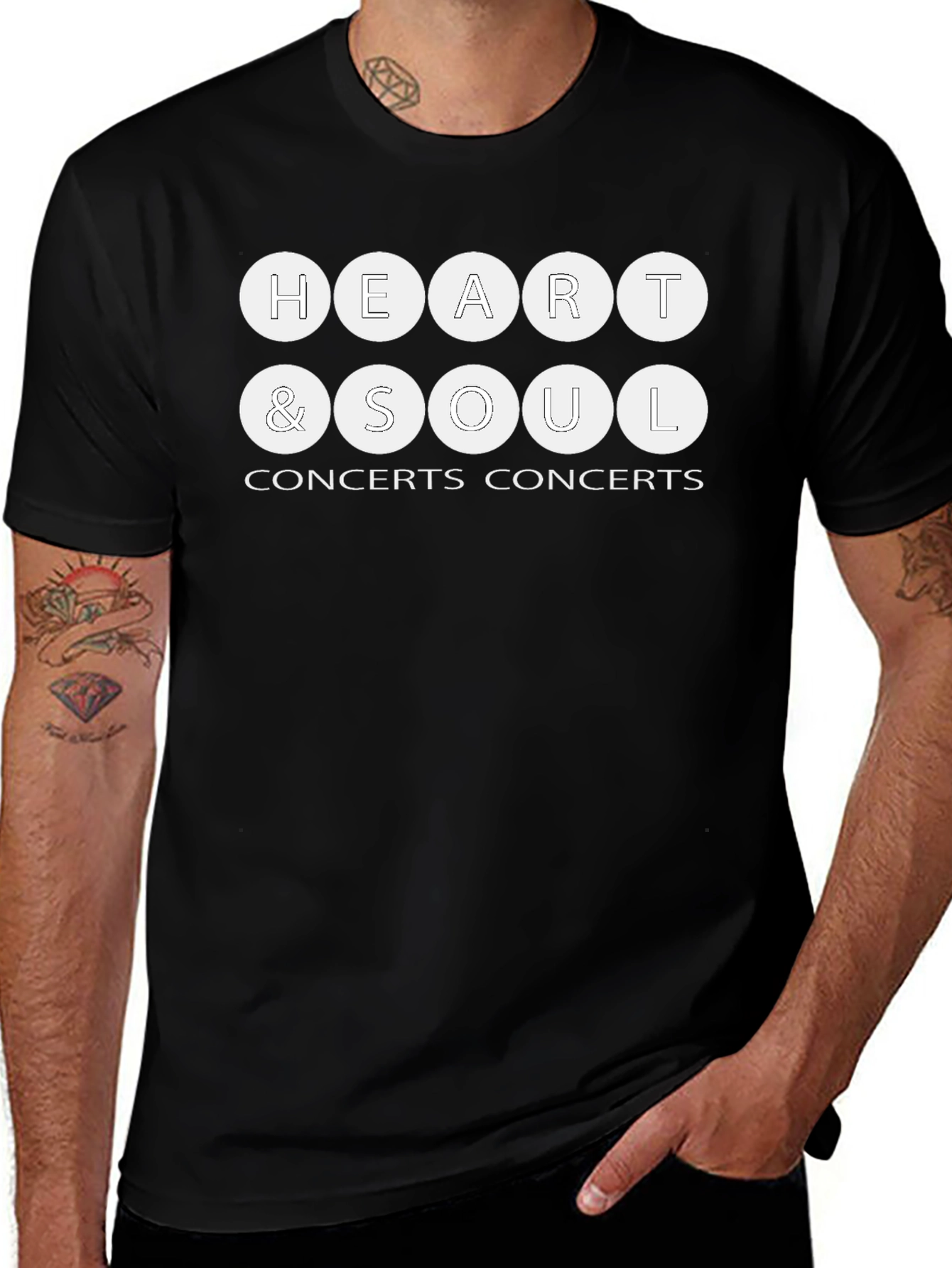 Heart & Soul Concerts Black T-Shirt