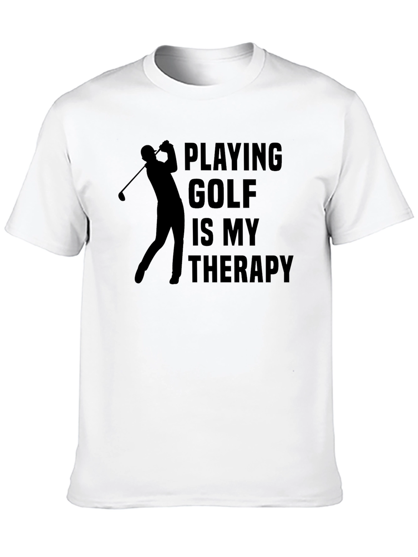 Golf Therapy T-Shirt - Golfer Silhouette Tee