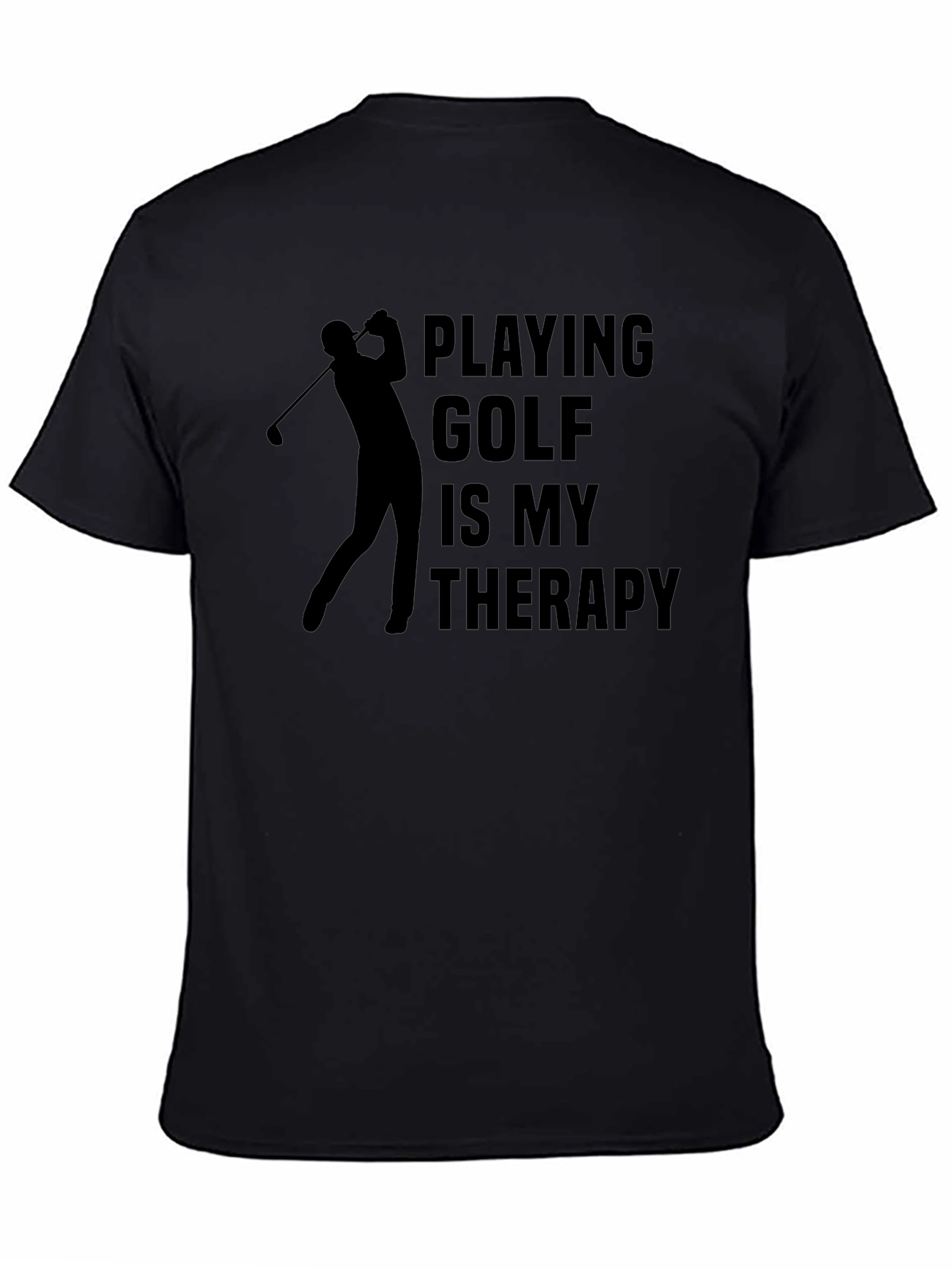 Golf Therapy T-Shirt - Golfer Silhouette Tee