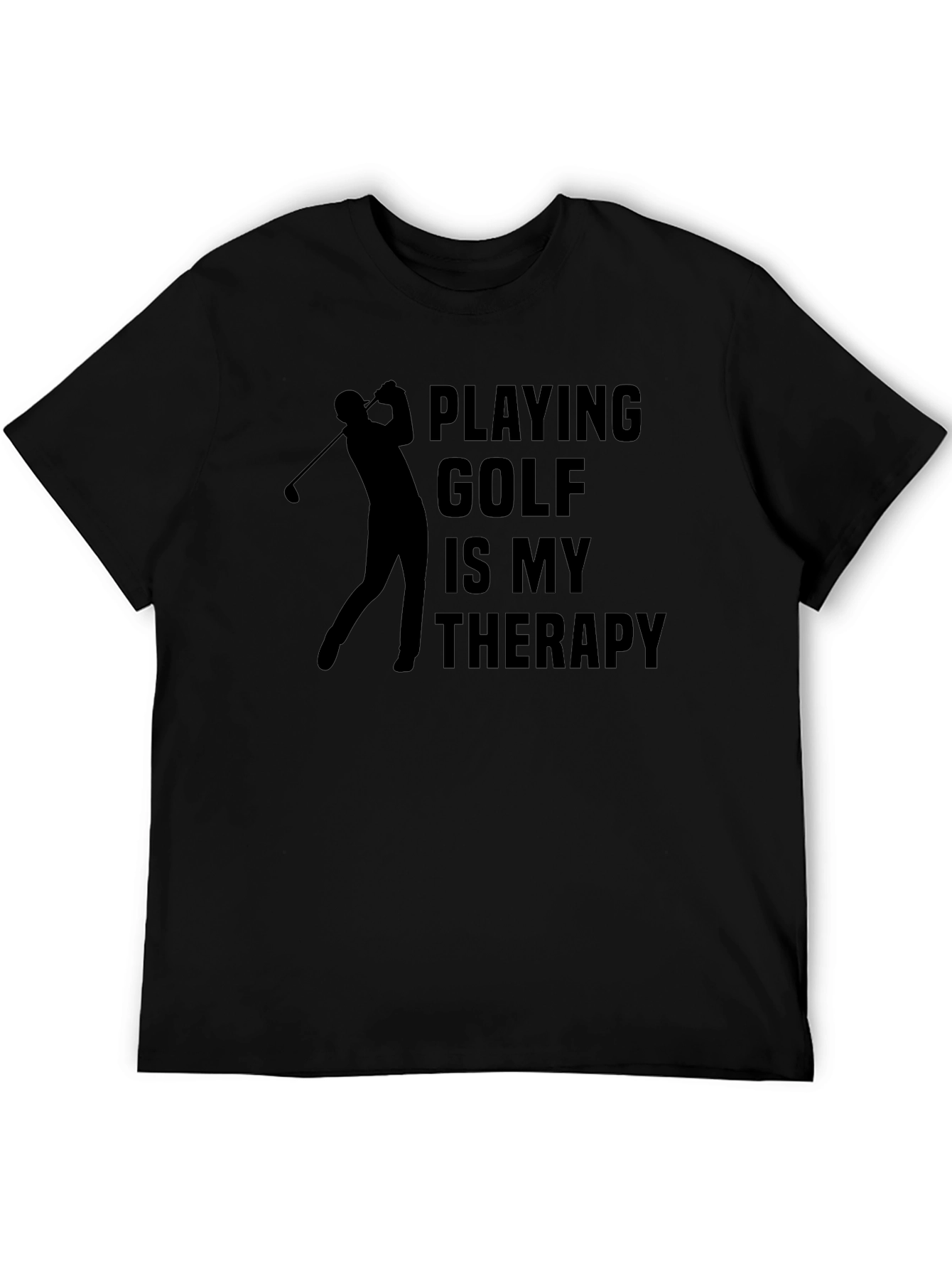 Golf Therapy T-Shirt - Golfer Silhouette Tee