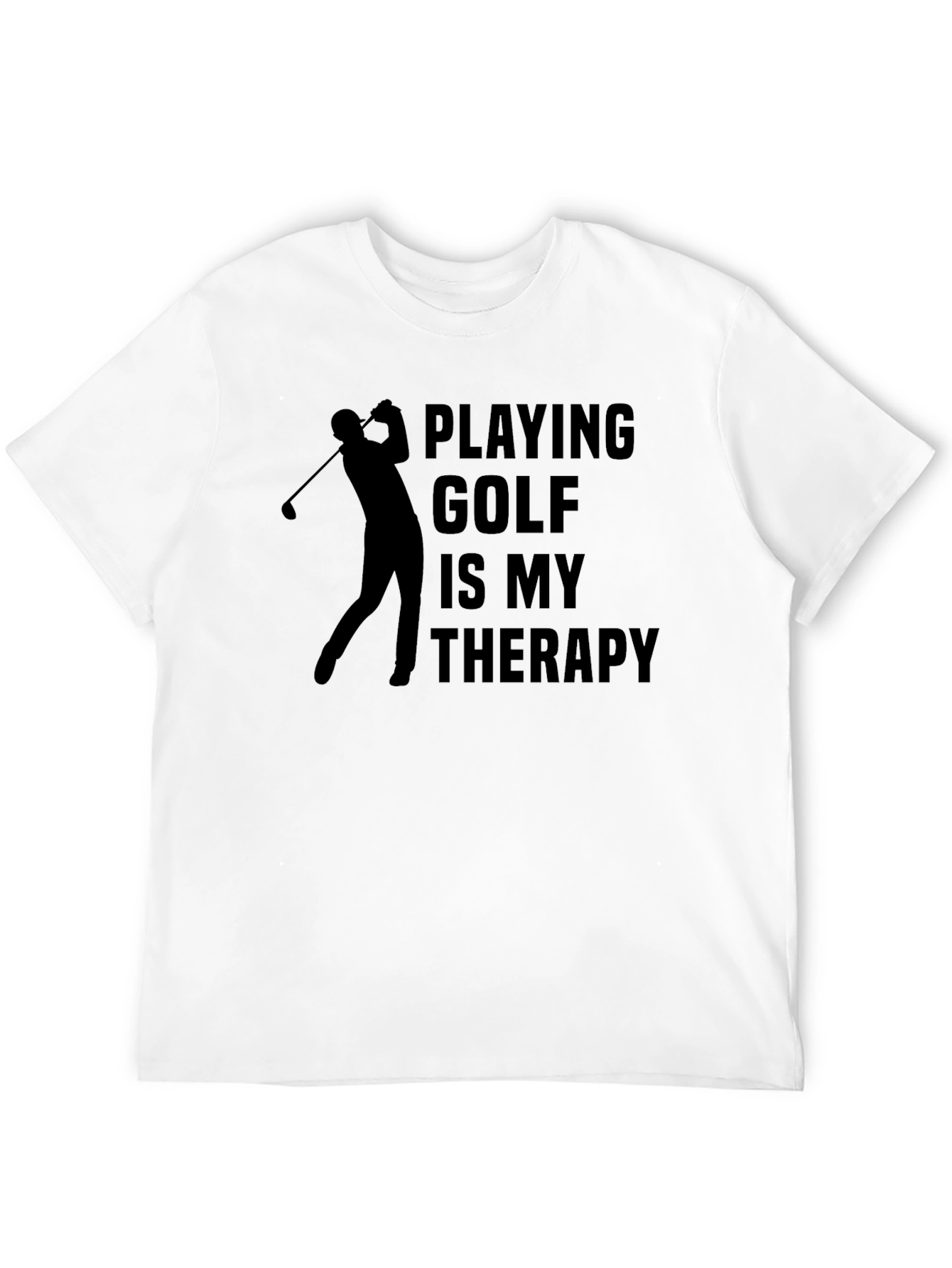 Golf Therapy T-Shirt - Golfer Silhouette Tee