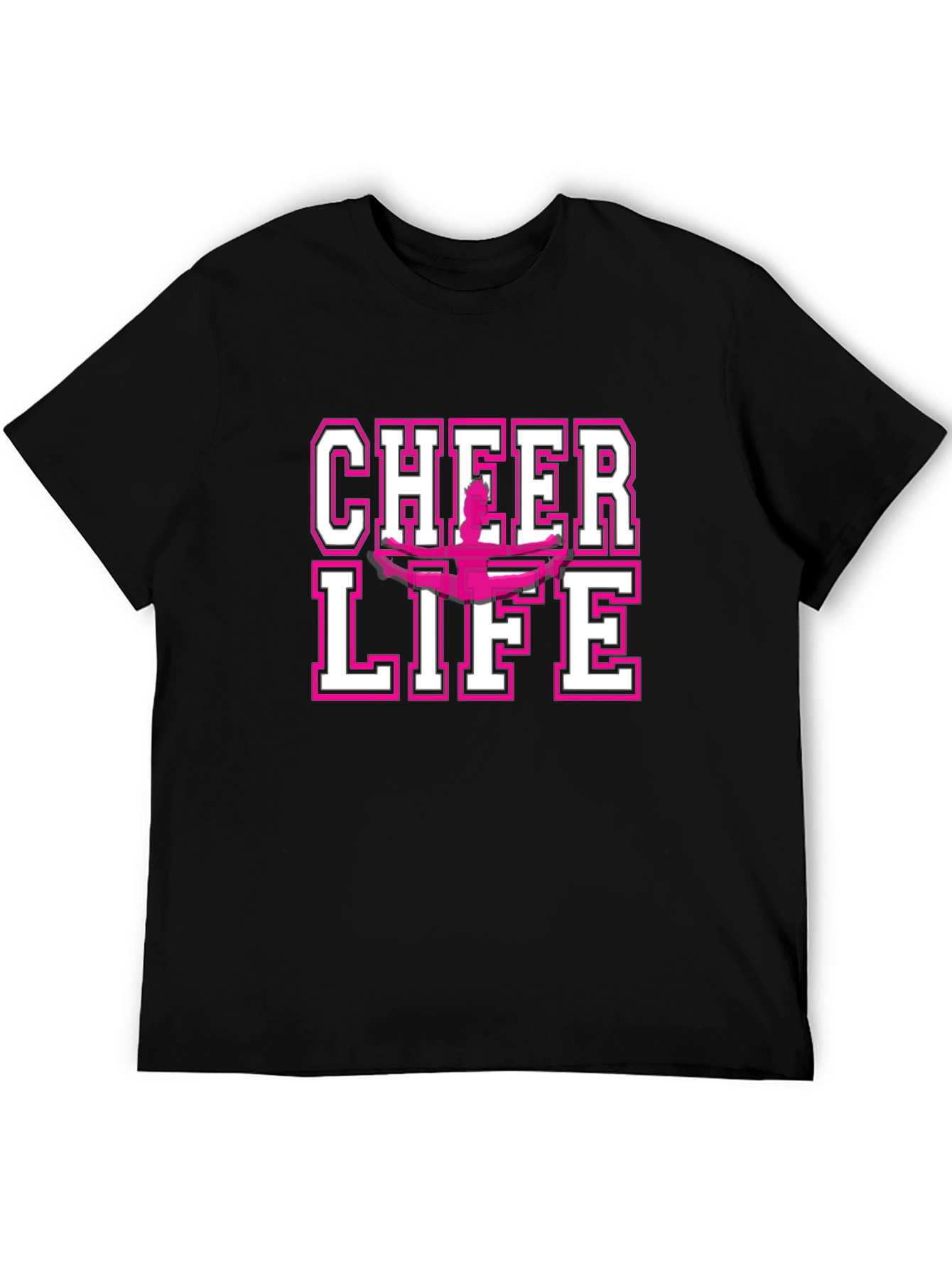 Cheer Life Graphic Tee - Black