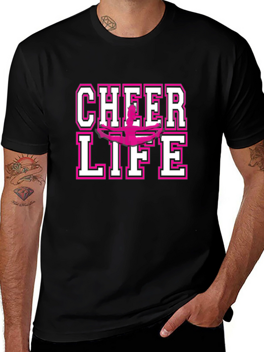 Cheer Life Graphic Tee - Black
