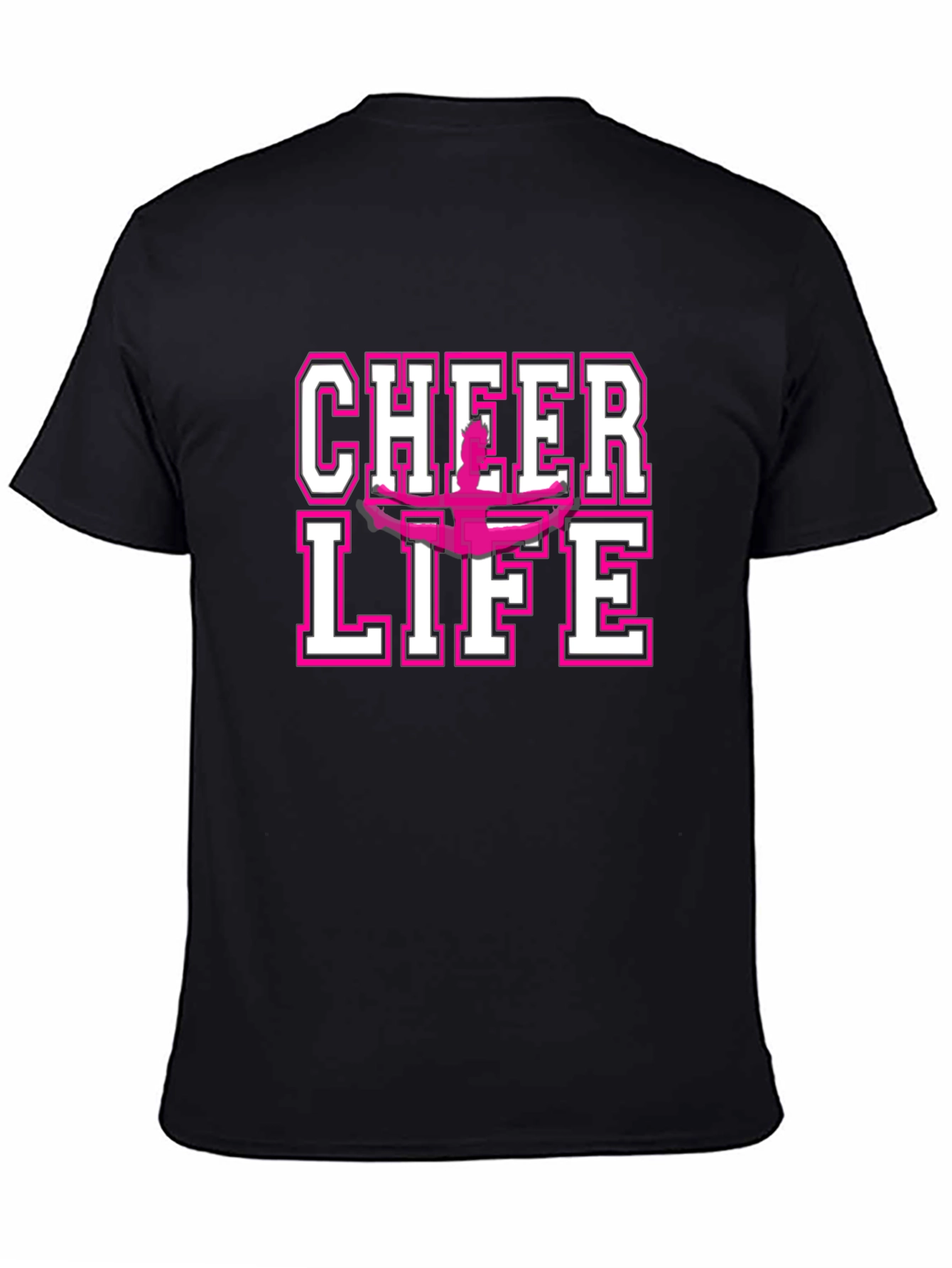 Cheer Life Graphic Tee - Black