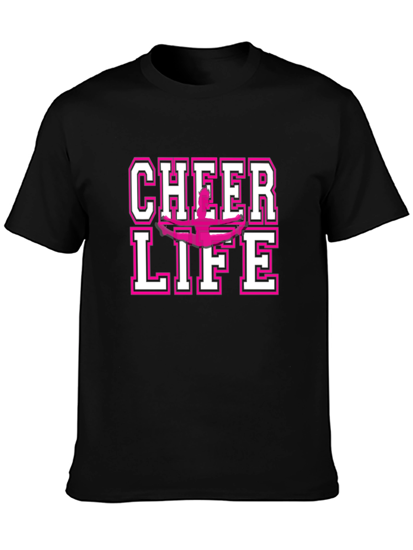 Cheer Life Graphic Tee - Black