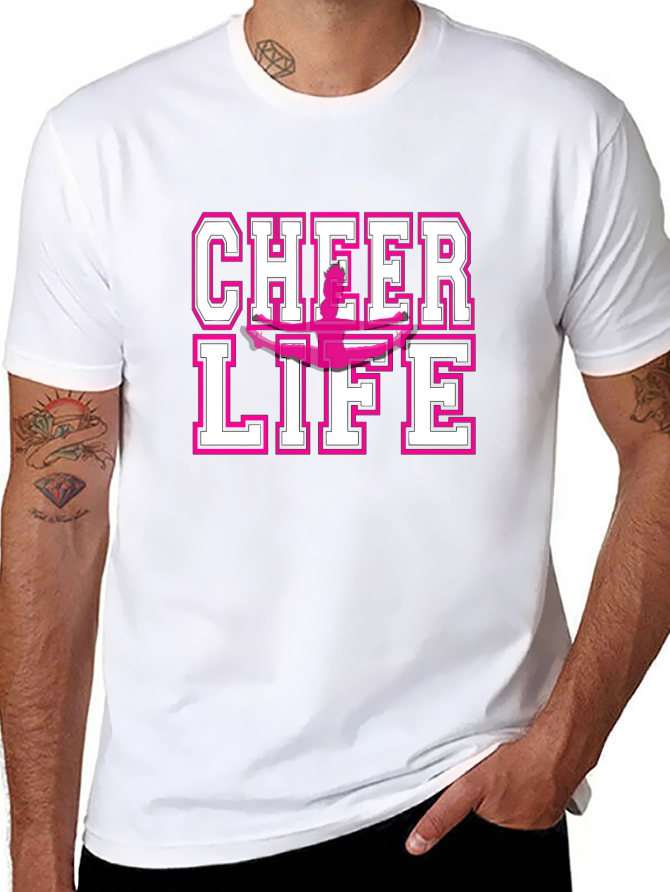 Cheer Life Graphic Tee - Black