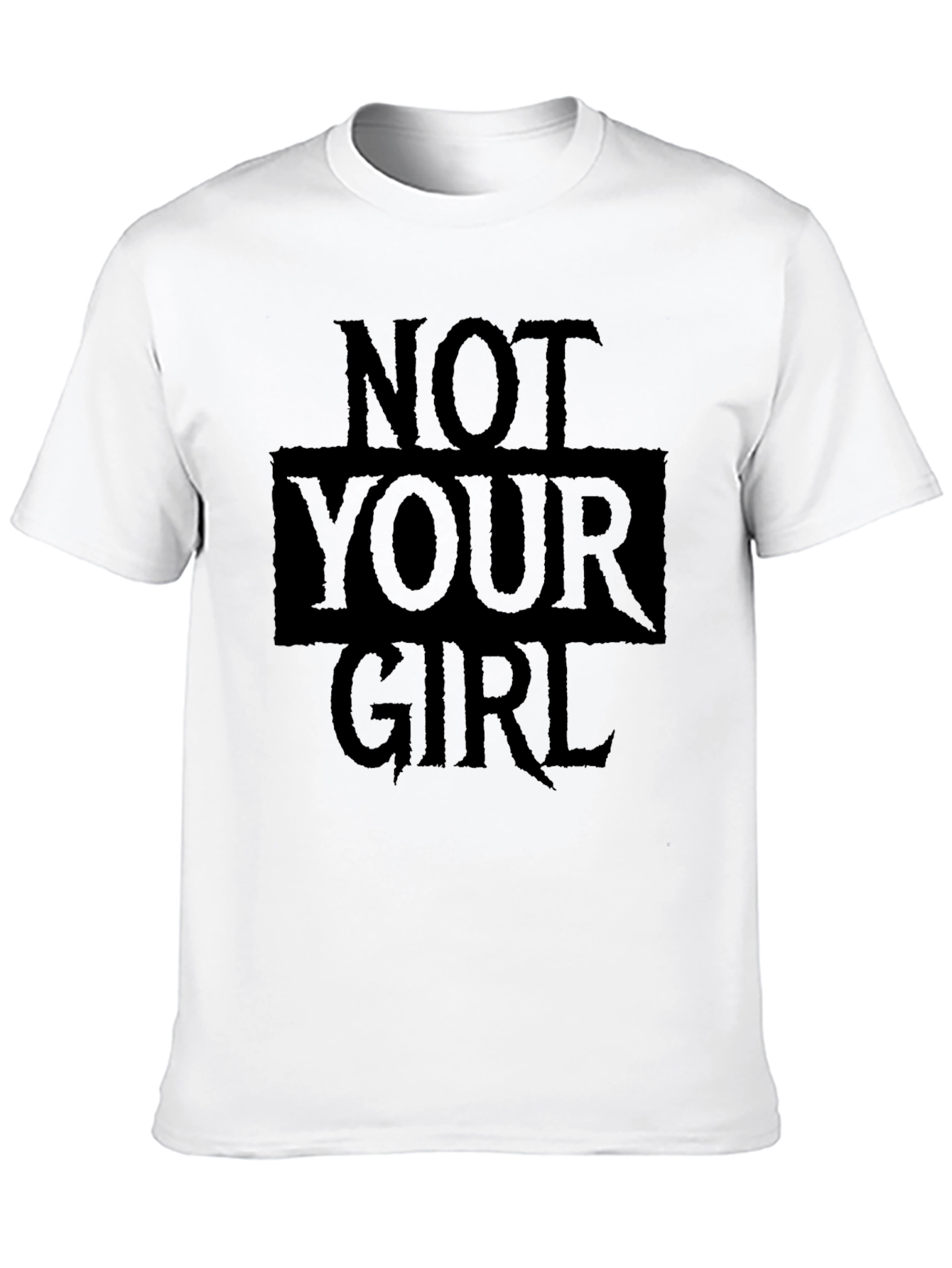 Not Your Girl Graphic Tee - Black Casual T-Shirt