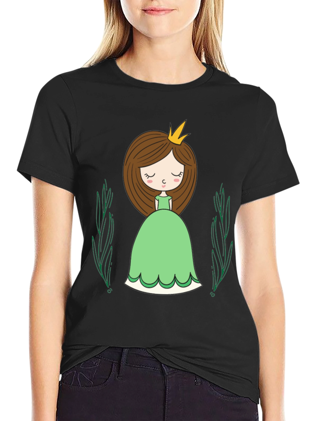 Princess Graphic Tee - Cute Cartoon Style