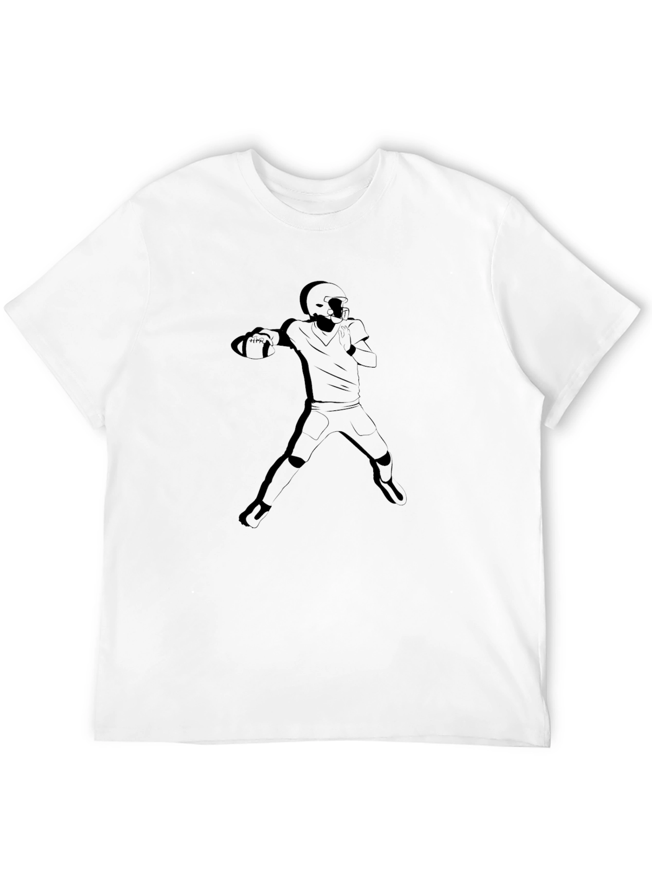Football Throw Graphic T-Shirt