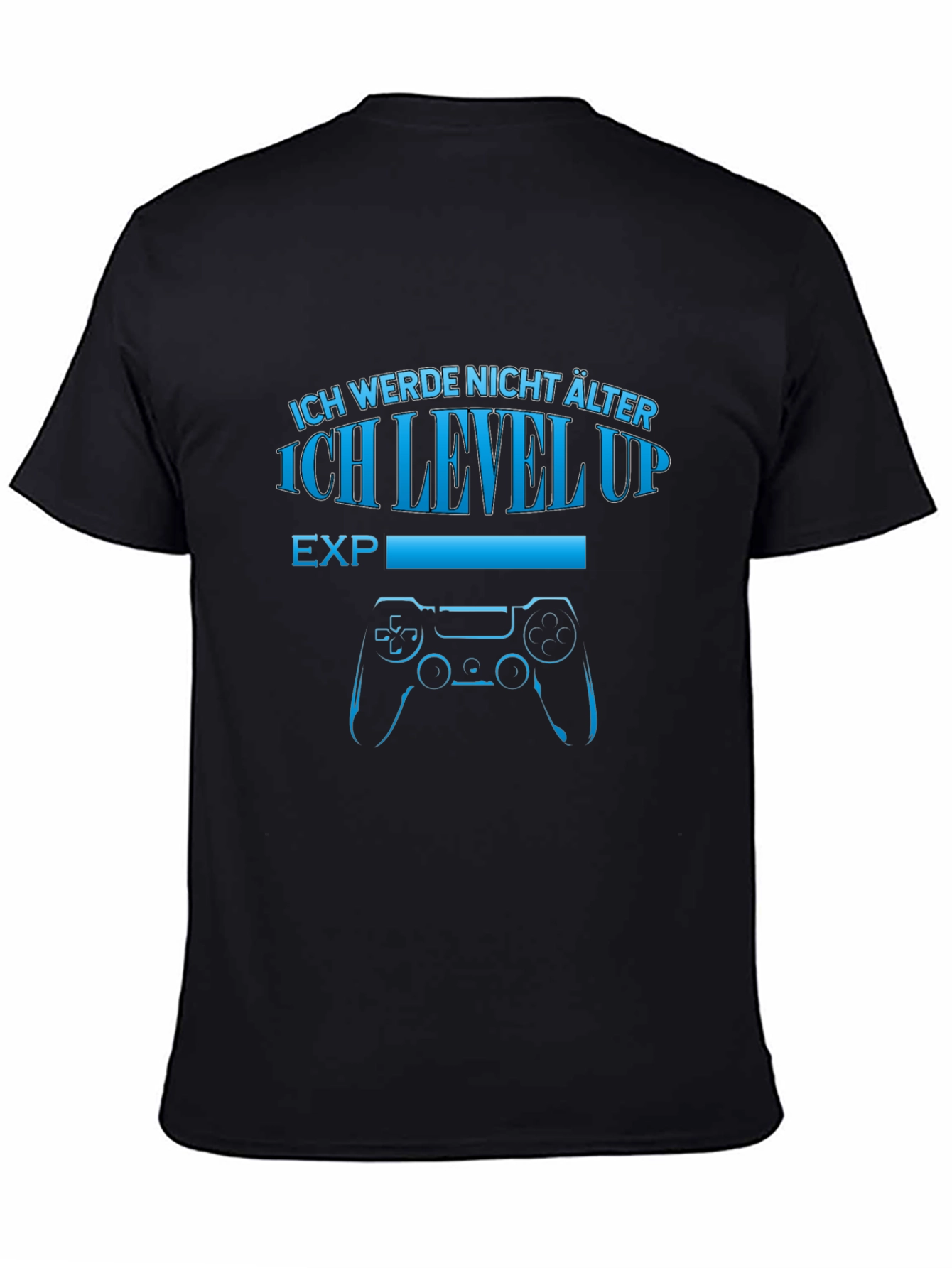 Gamer Level Up T-Shirt - German Saying Novelty Tee