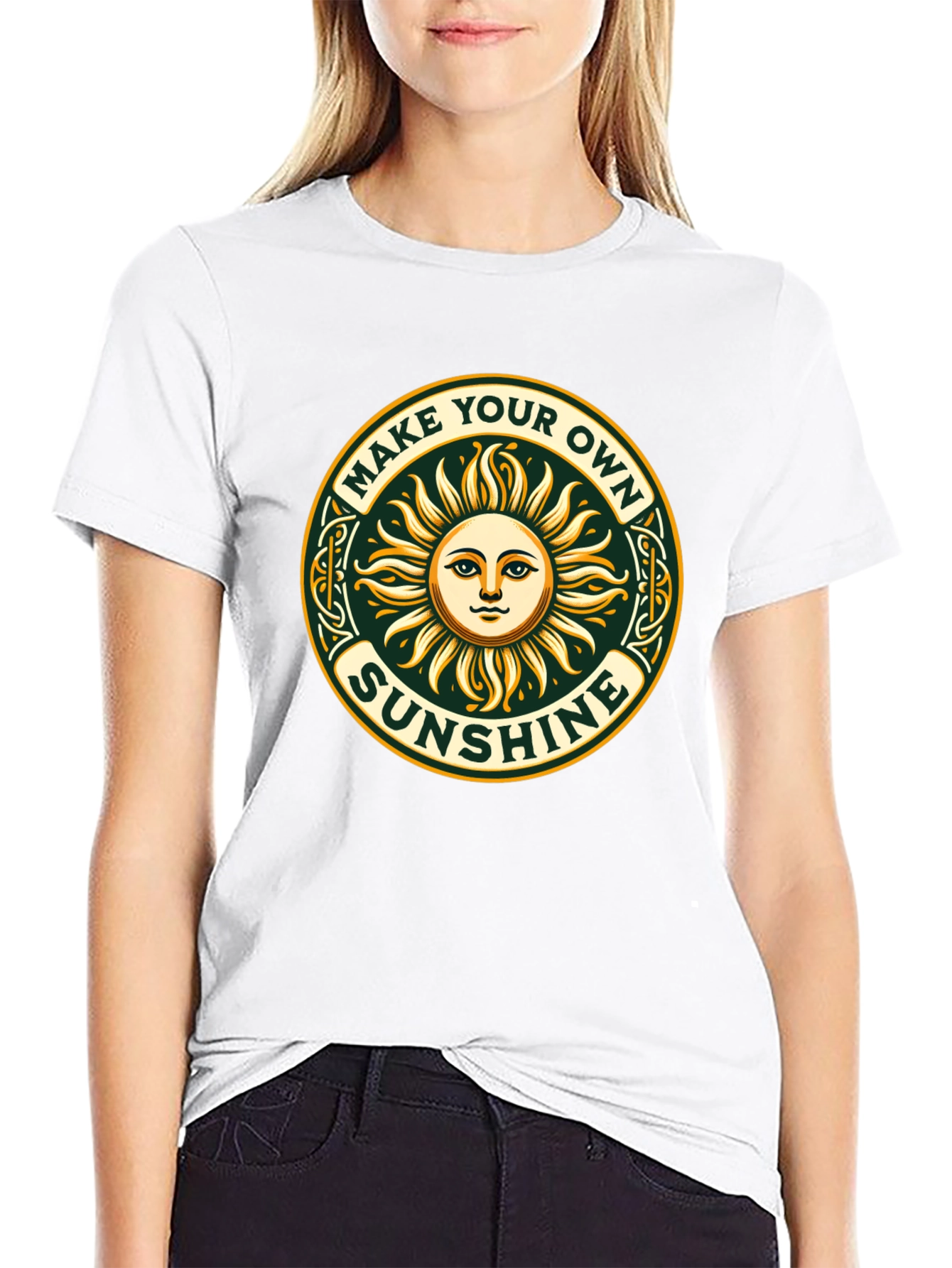 Make Your Own Sunshine Graphic Tee - Black