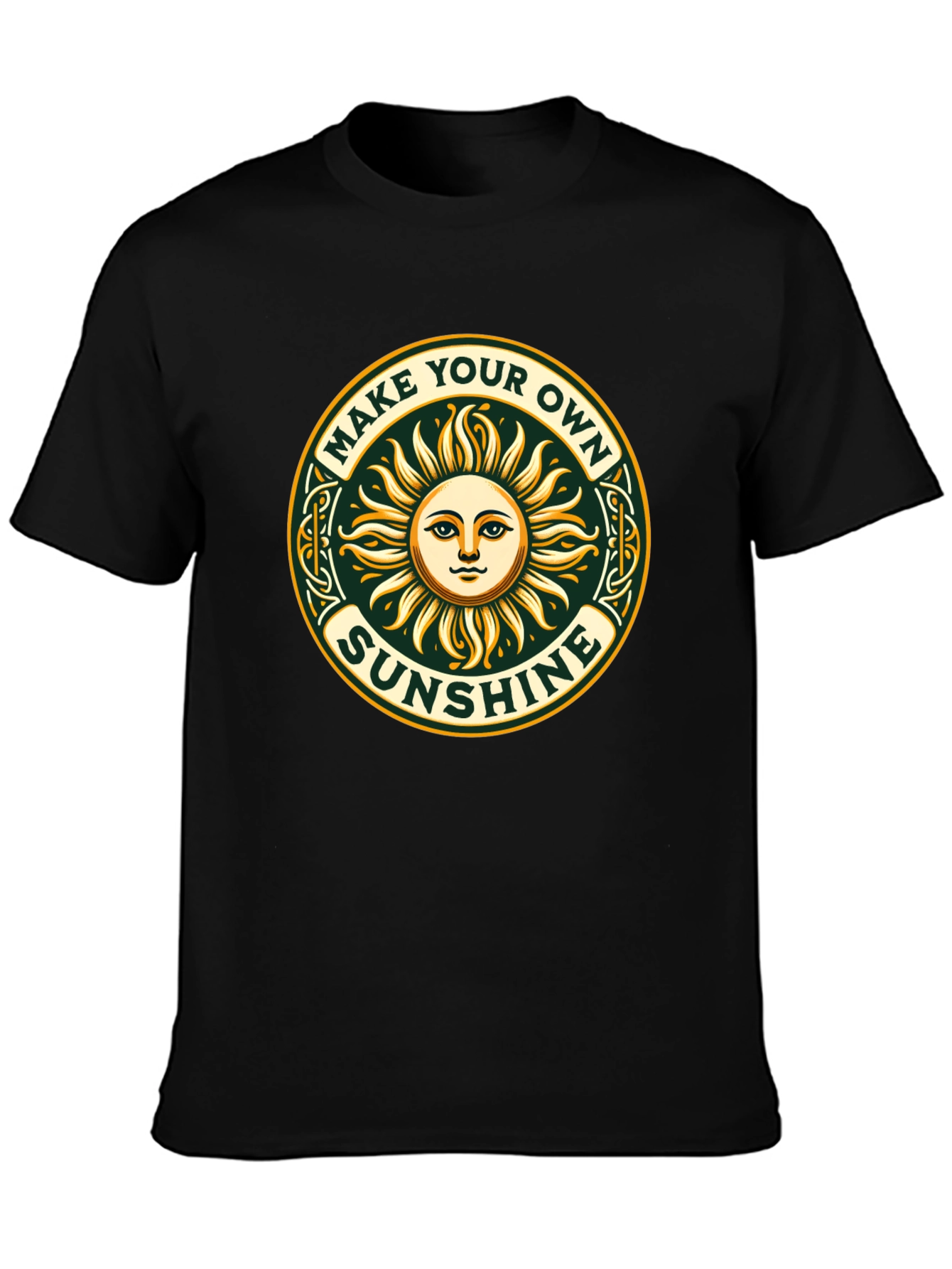 Make Your Own Sunshine Graphic Tee - Black