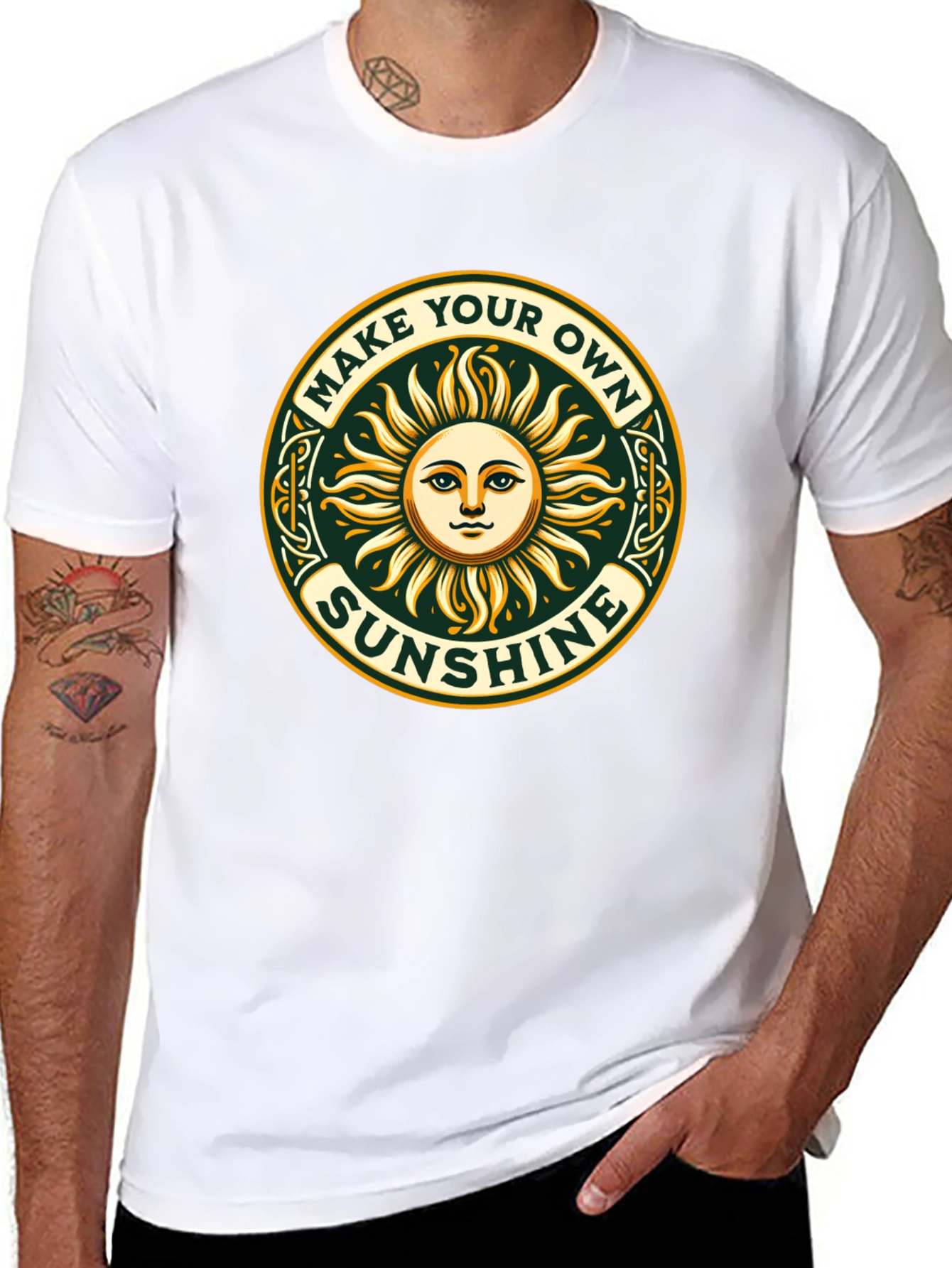 Make Your Own Sunshine Graphic Tee - Black