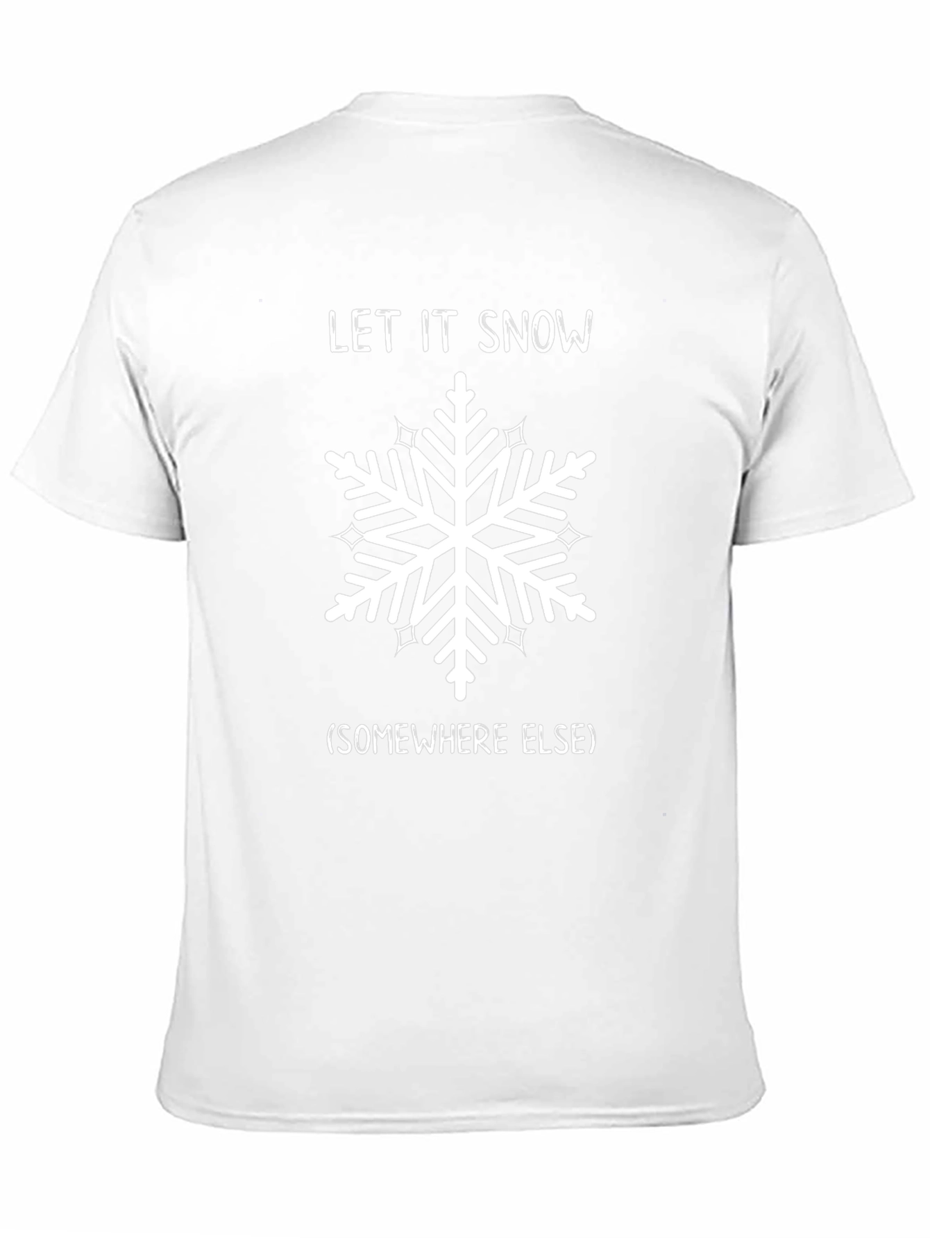 Funny Let It Snow Snowflake Graphic Tee