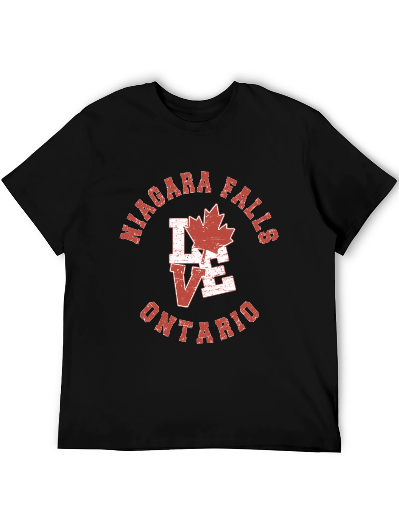 Niagara Falls Ontario T-Shirt Love Maple Leaf Tee
