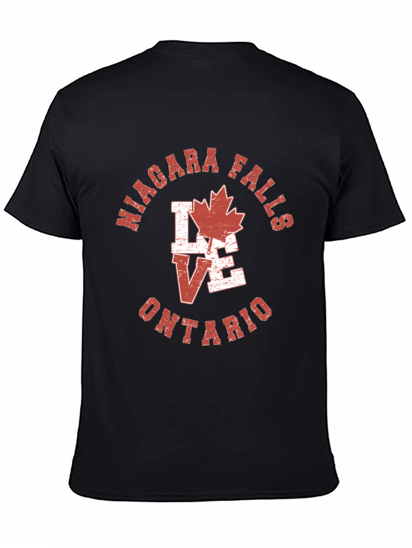 Niagara Falls Ontario T-Shirt Love Maple Leaf Tee