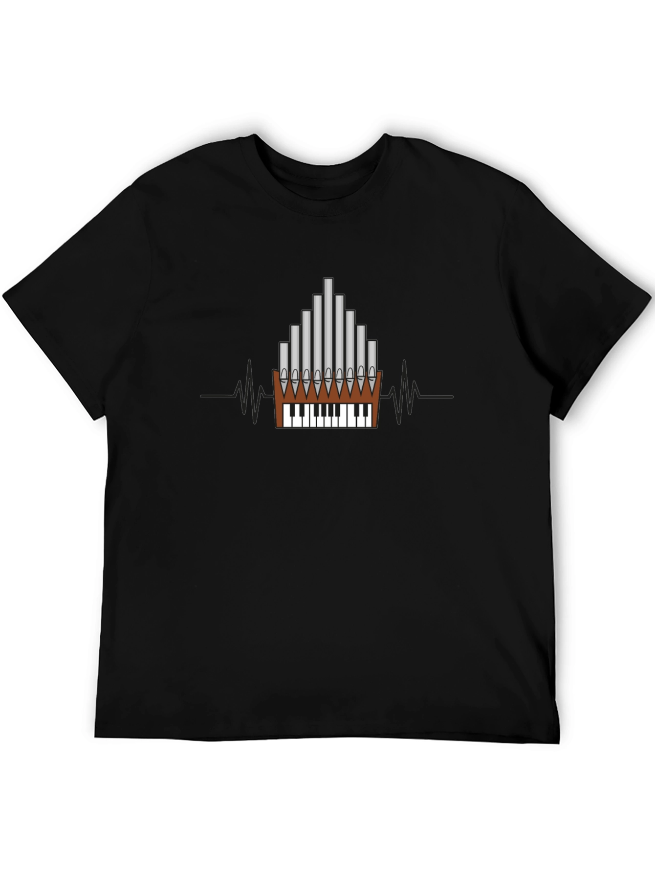 Organ Keyboard Heartbeat T-Shirt