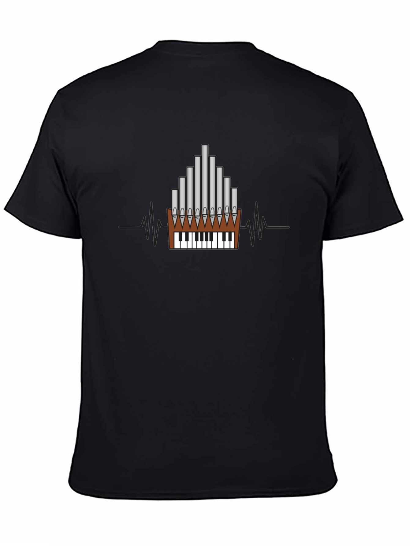 Organ Keyboard Heartbeat T-Shirt