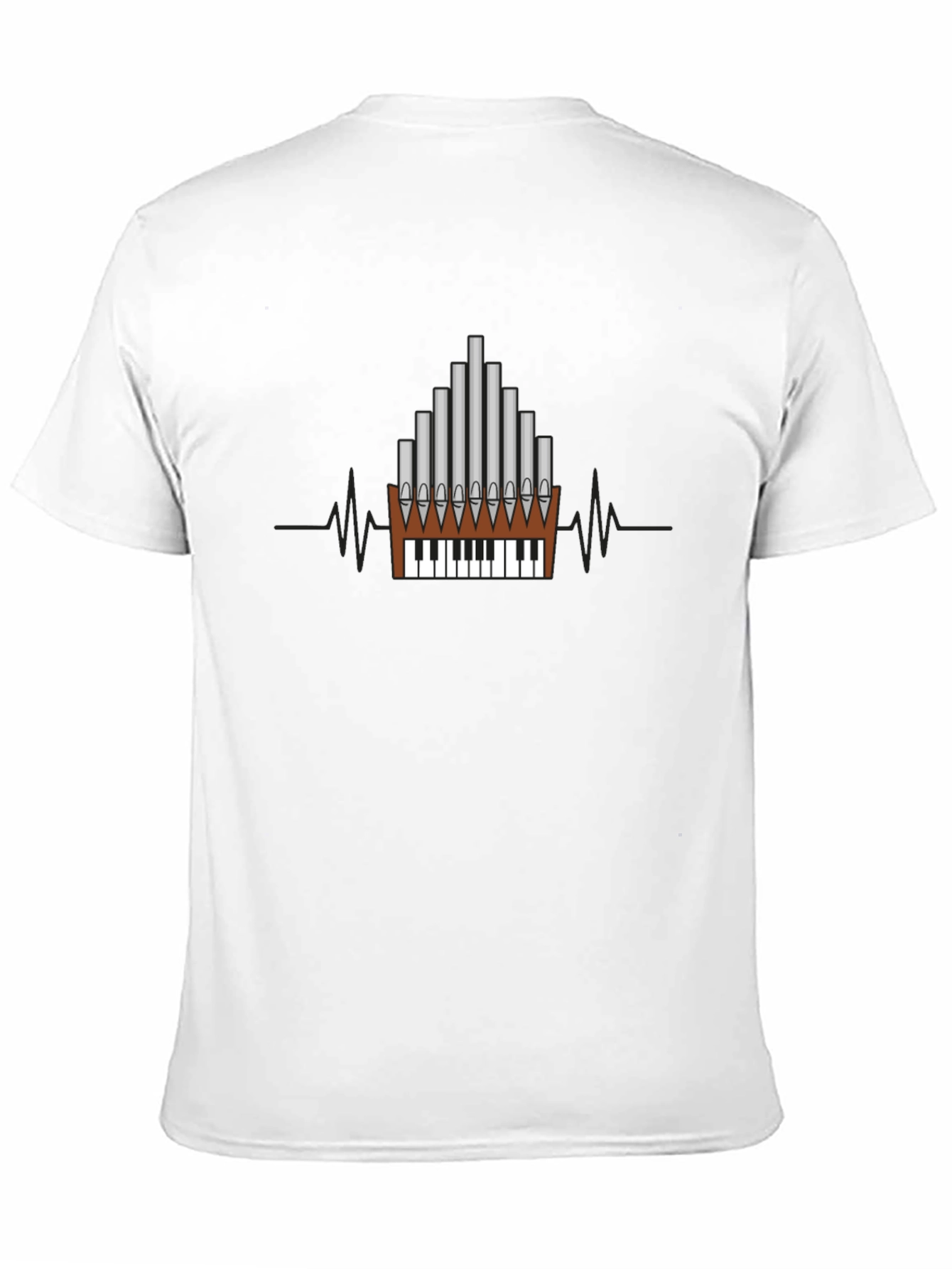 Organ Keyboard Heartbeat T-Shirt
