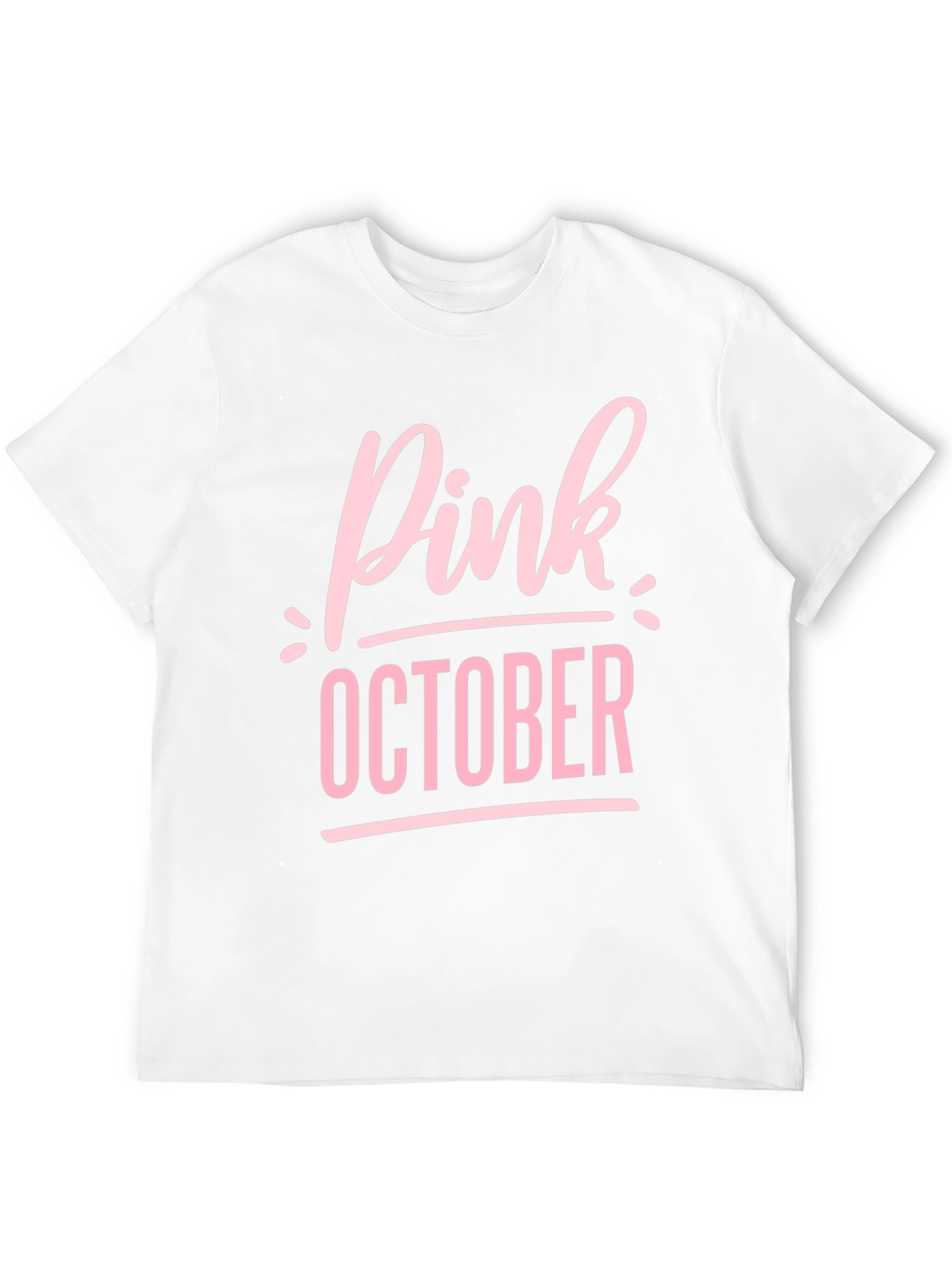 Pink October Black T-Shirt