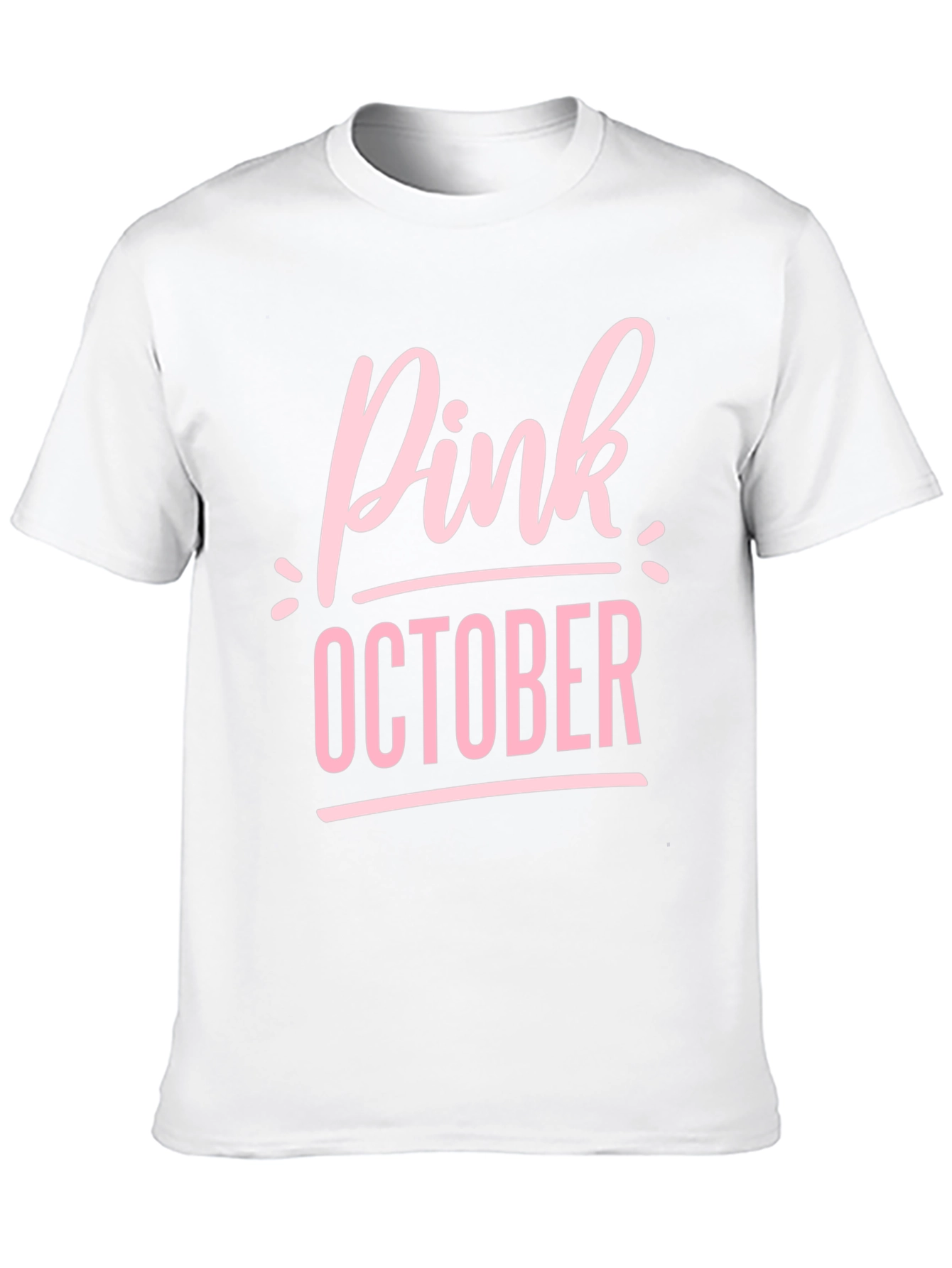 Pink October Black T-Shirt