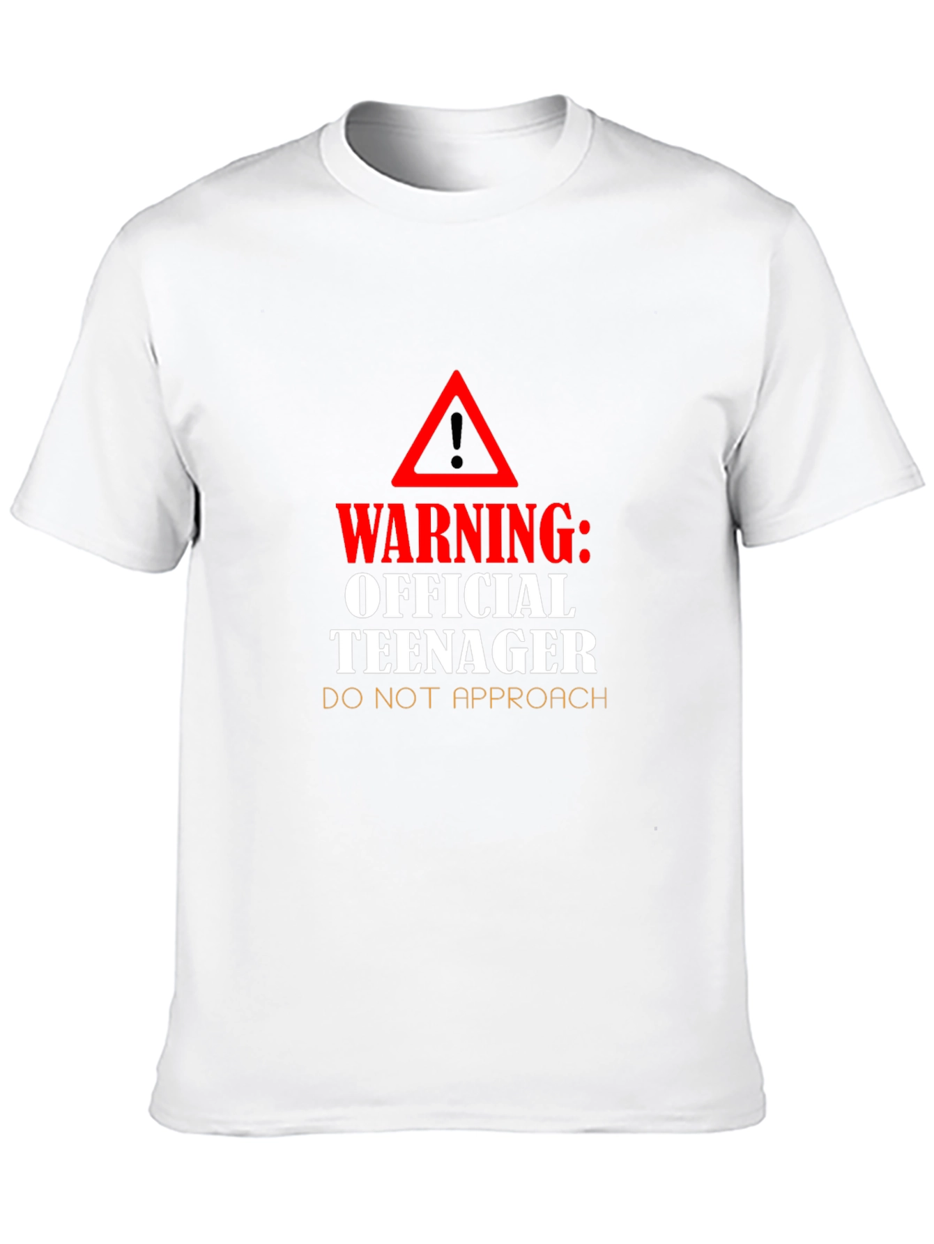 Warning Official Teenager Black T-Shirt