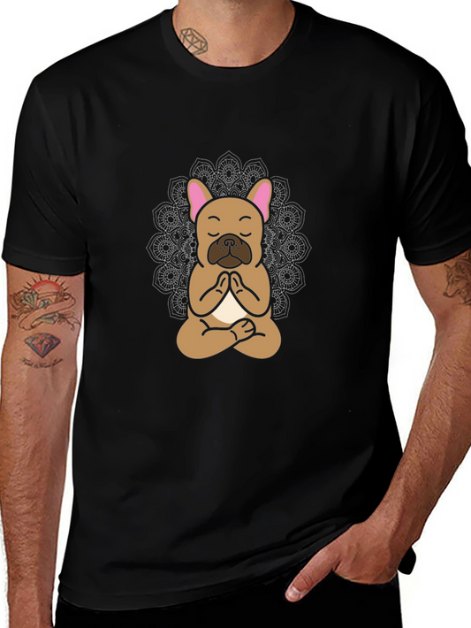 Meditating French Bulldog Graphic Tee