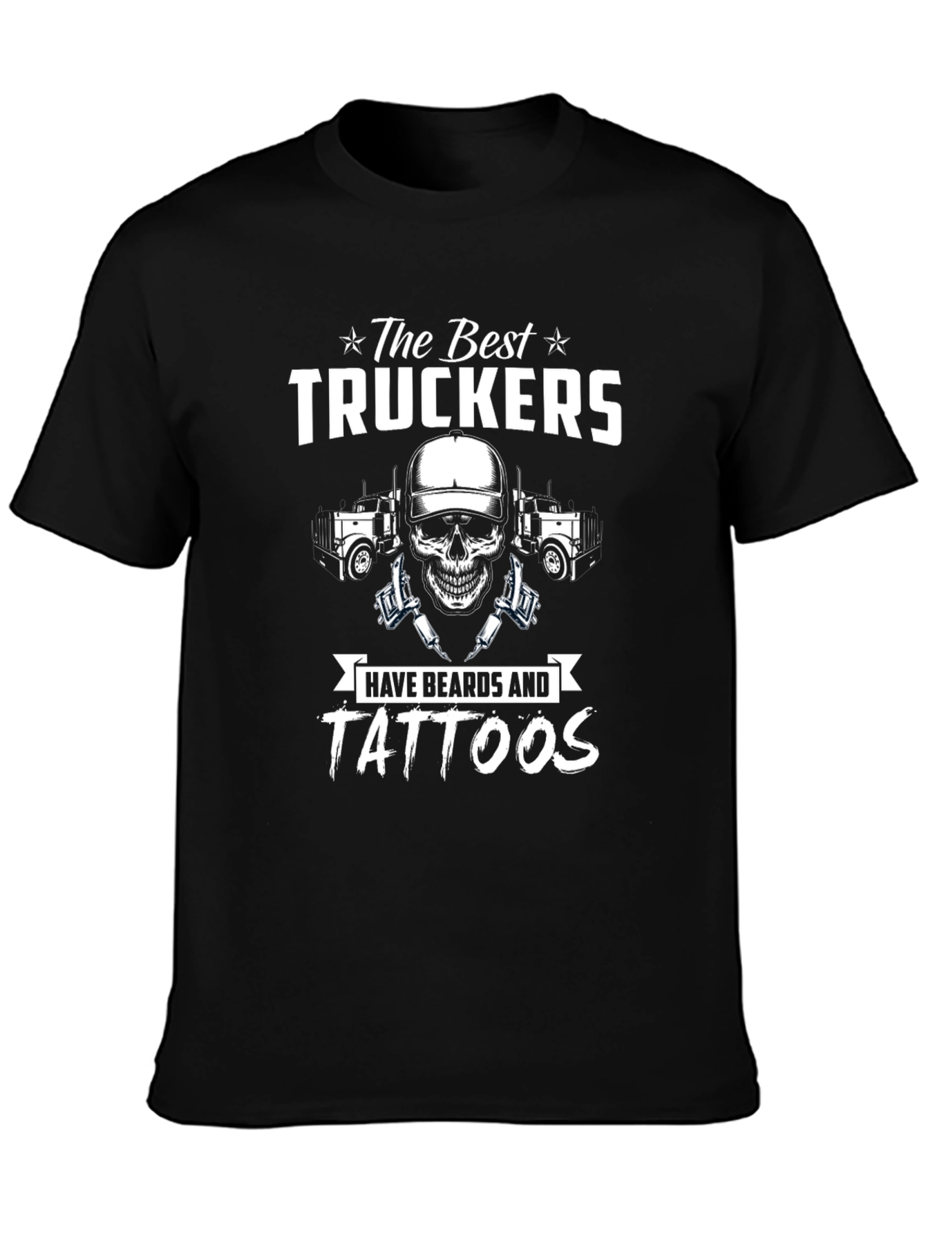 Best Truckers Beard & Tattoos Graphic T-Shirt