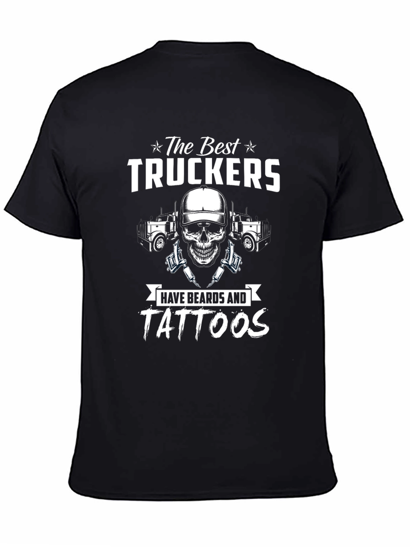 Best Truckers Beard & Tattoos Graphic T-Shirt