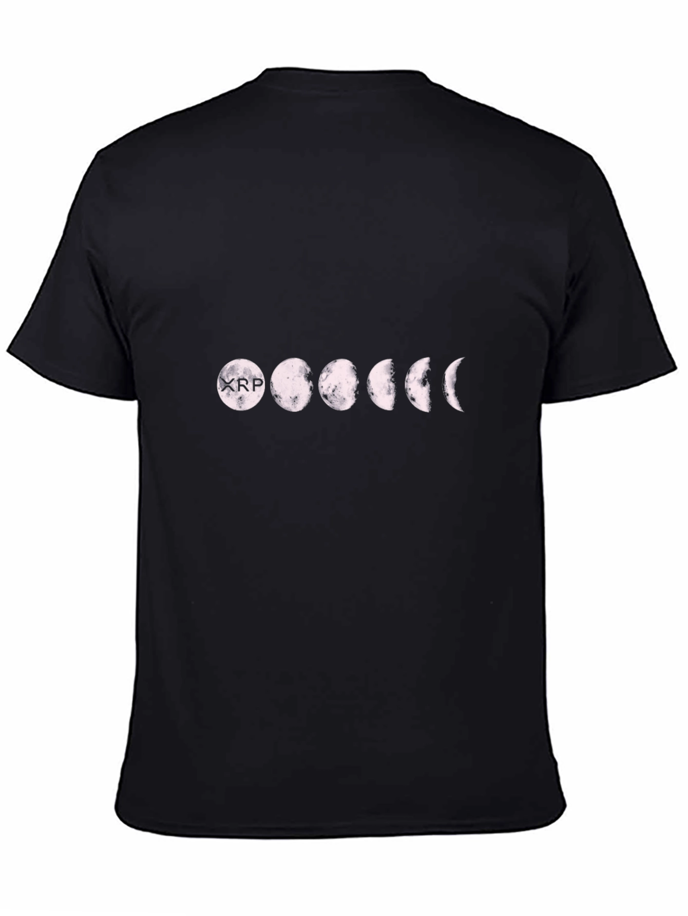 XRP Moon Phases Black T-Shirt