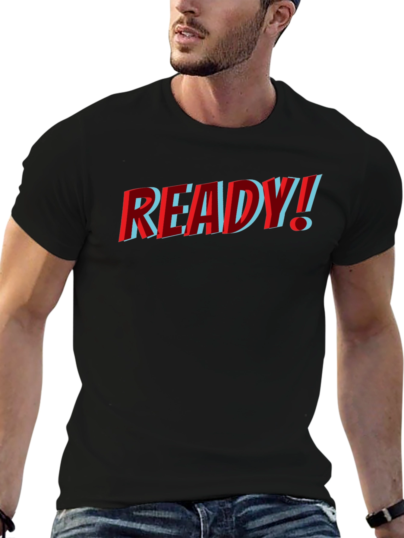 Ready! T-Shirt - Bold Graphic Tee