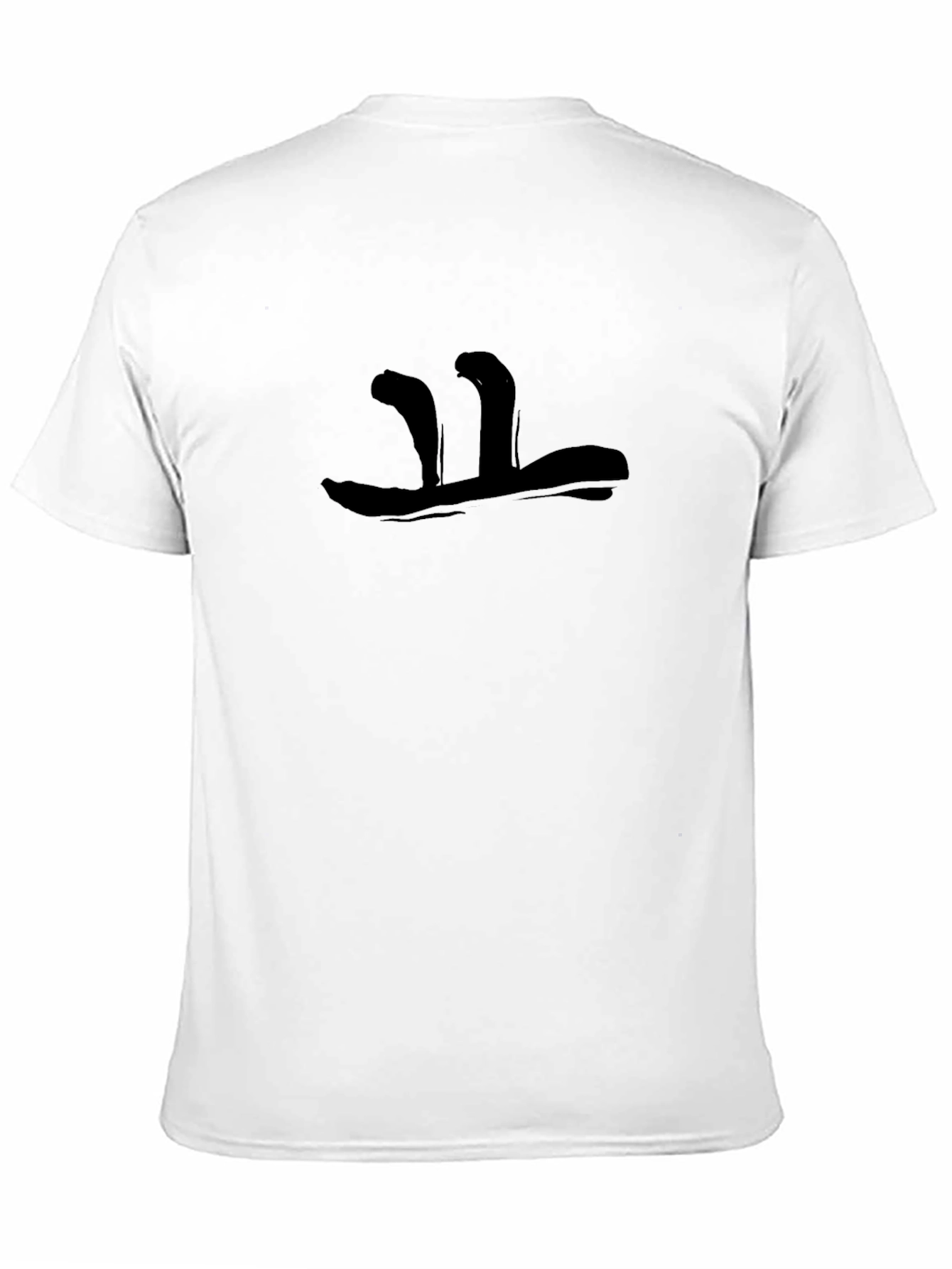 Abstract Graphic Mens Black T-Shirt